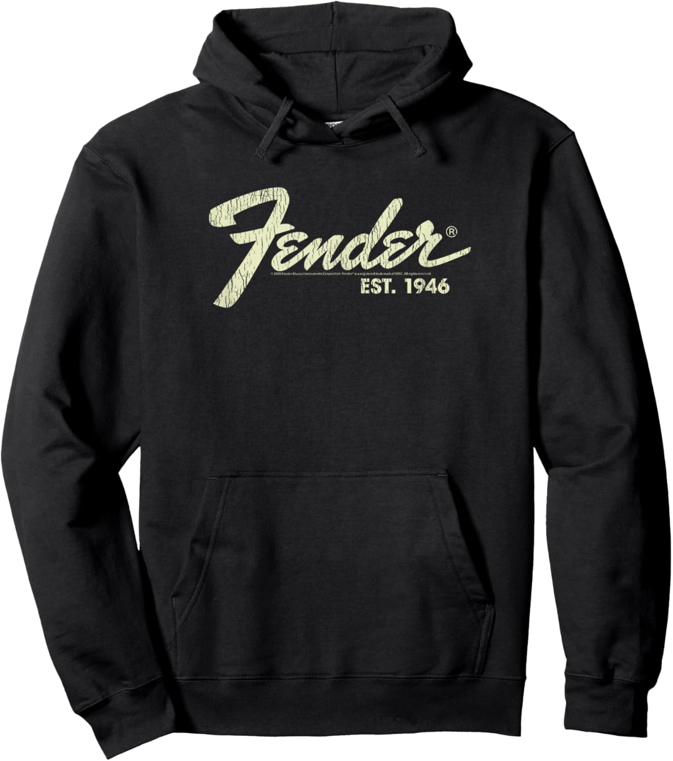 Fender Classic Fender Est. 1946 Short Sleeve Hoodie - Hoodie | Black
