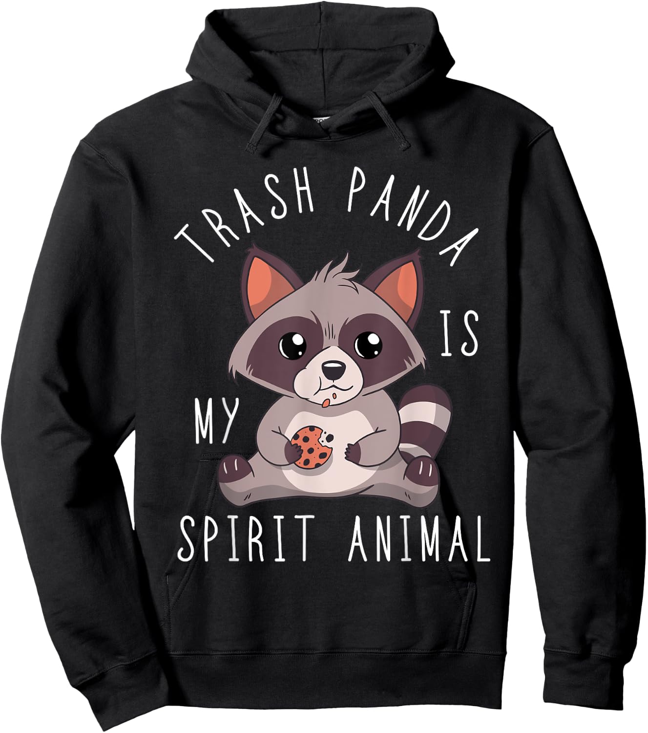 Trash Panda Spirit Animal Raccoon Mammal Garbage Trash Hoodie - Hoodie | Black