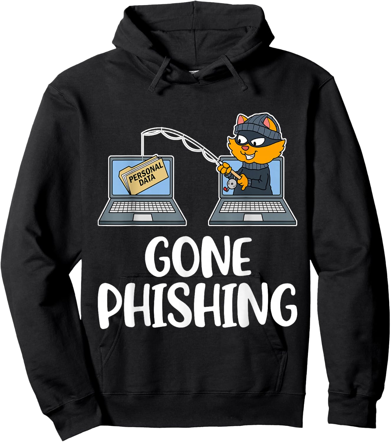 Gone Phishing Hoodie - Hoodie | Black