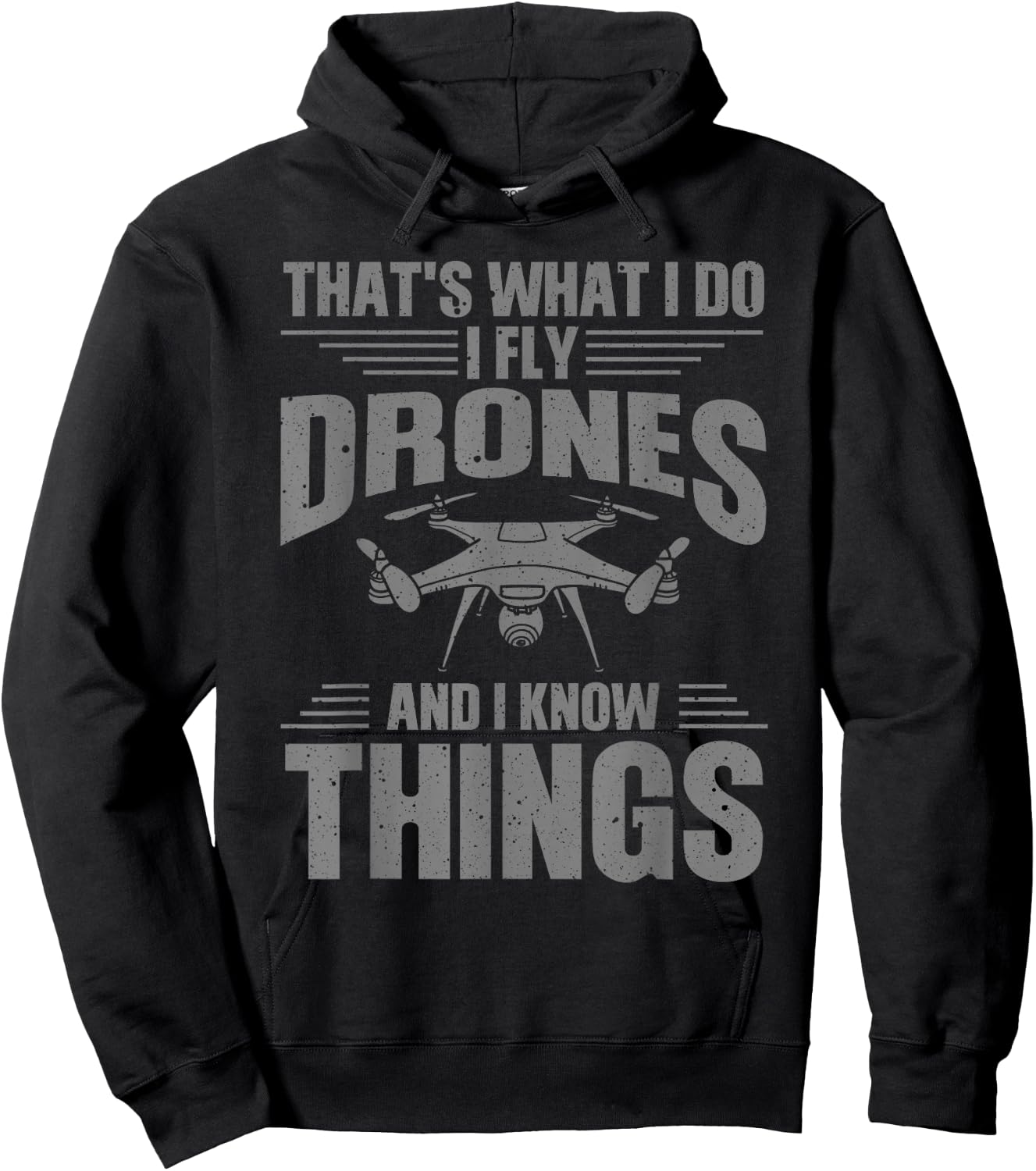 Funny Drone Art Women Boys Drone Racing Drone Pilot Hoodie - Hoodie | Black