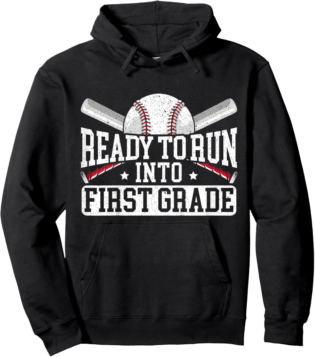 Kids Ready To Run Into First Grade First Day Of School Hoodie - Hoodie | Black