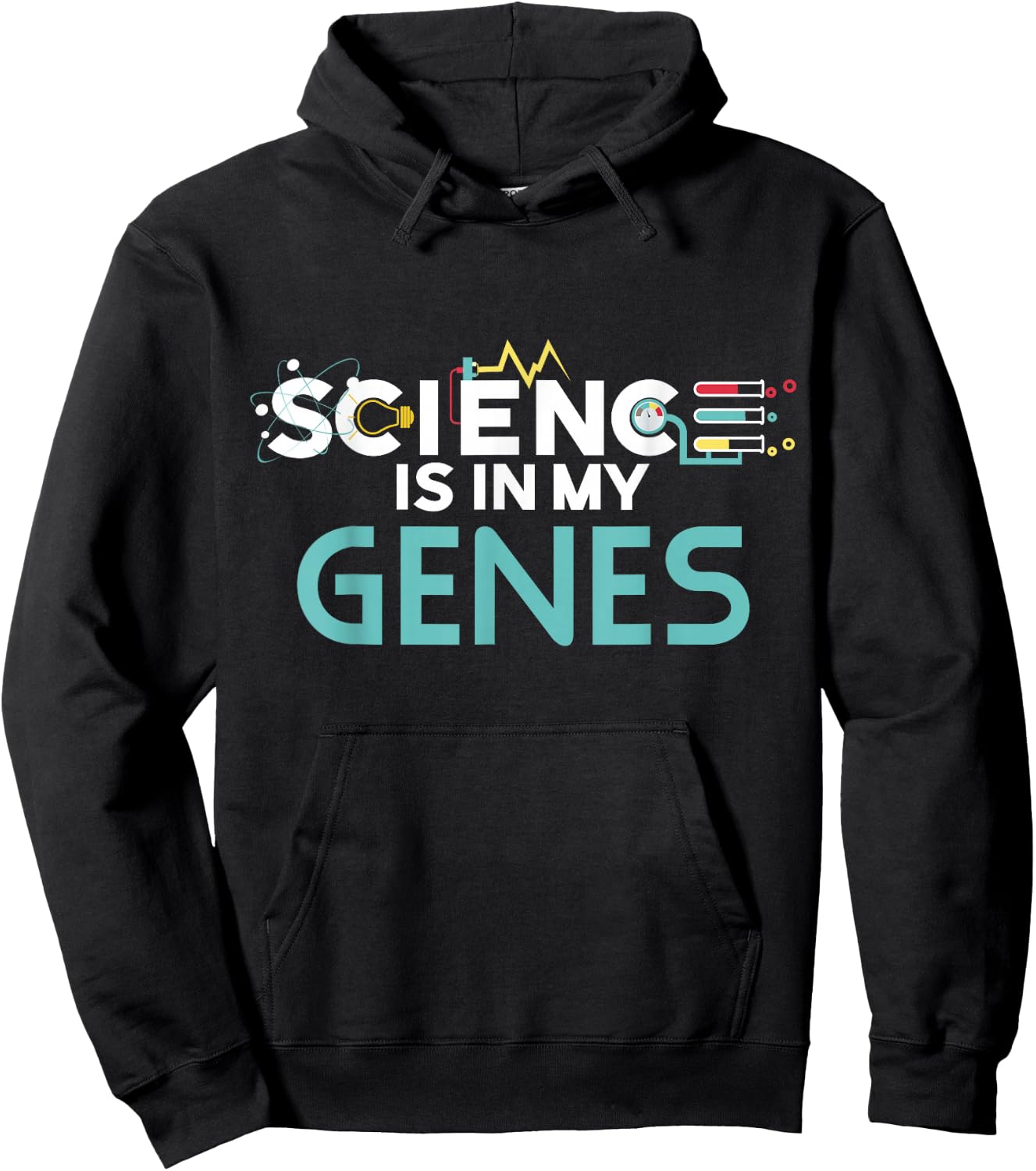 Science Is In My Genes Shirt, DNA , Genetics Hoodie - Hoodie | Black