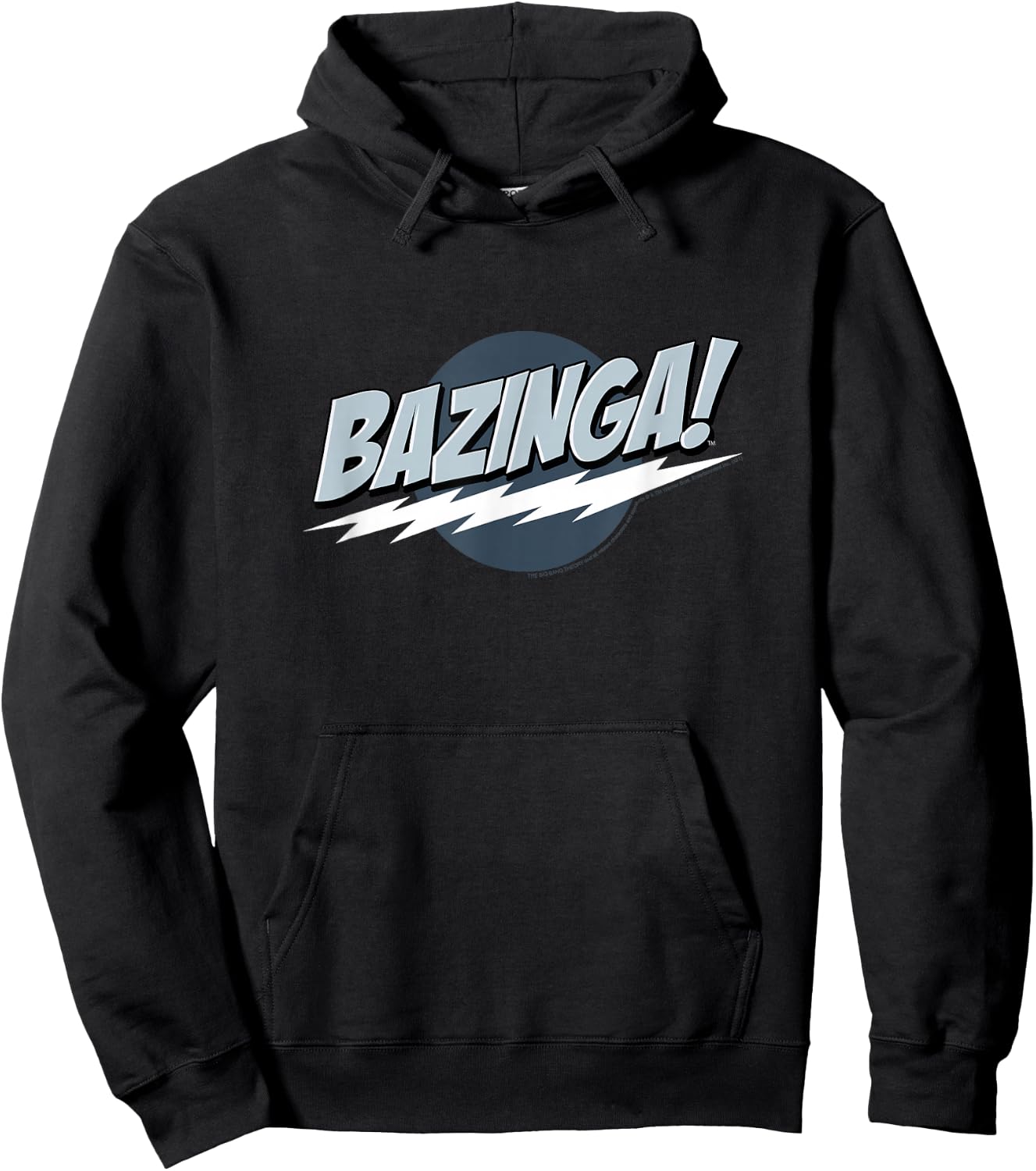 The Big Bang Theory Bazinga Cool Tones Logo TV Show Hoodie - Hoodie | Black
