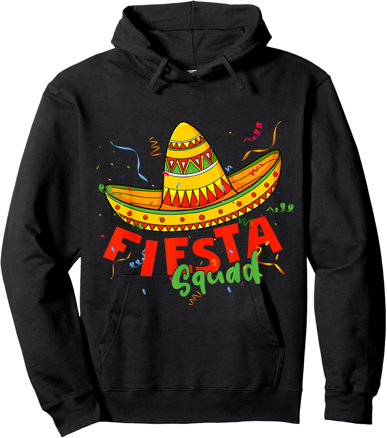 Cinco de Mayo Fiesta Squad Family Matching Group Adults Kids Hoodie - Hoodie | Black