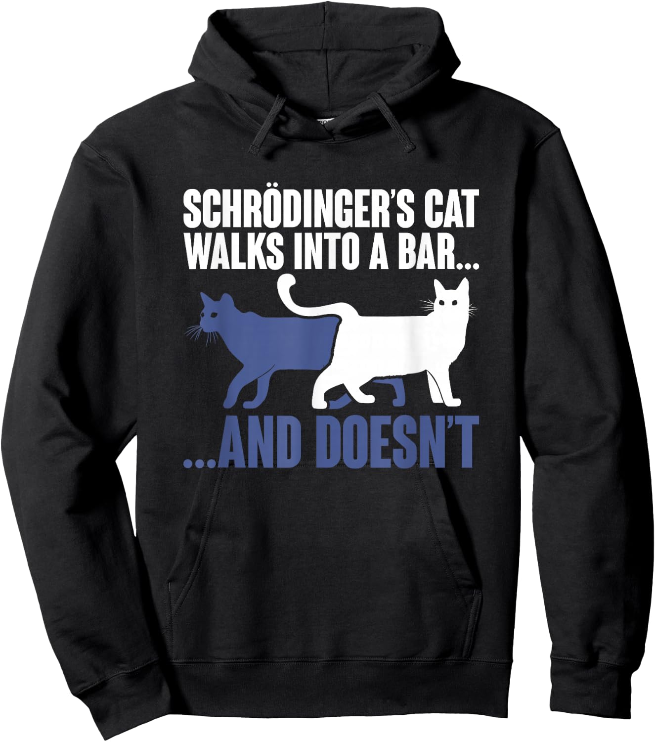 Physicist Humour Science Gift Schrödinger's Cat Hoodie - Hoodie | Black