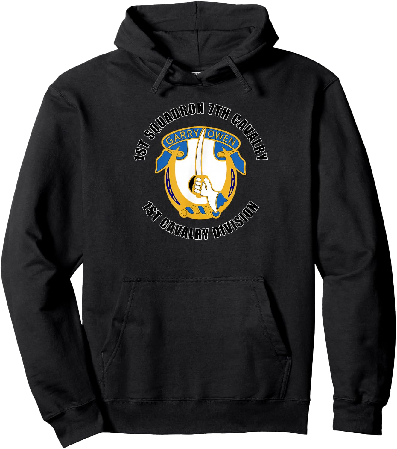 1st Squadron 7th Cavalry 1st Cavalry Division Veteran Hoodie - Hoodie | Black