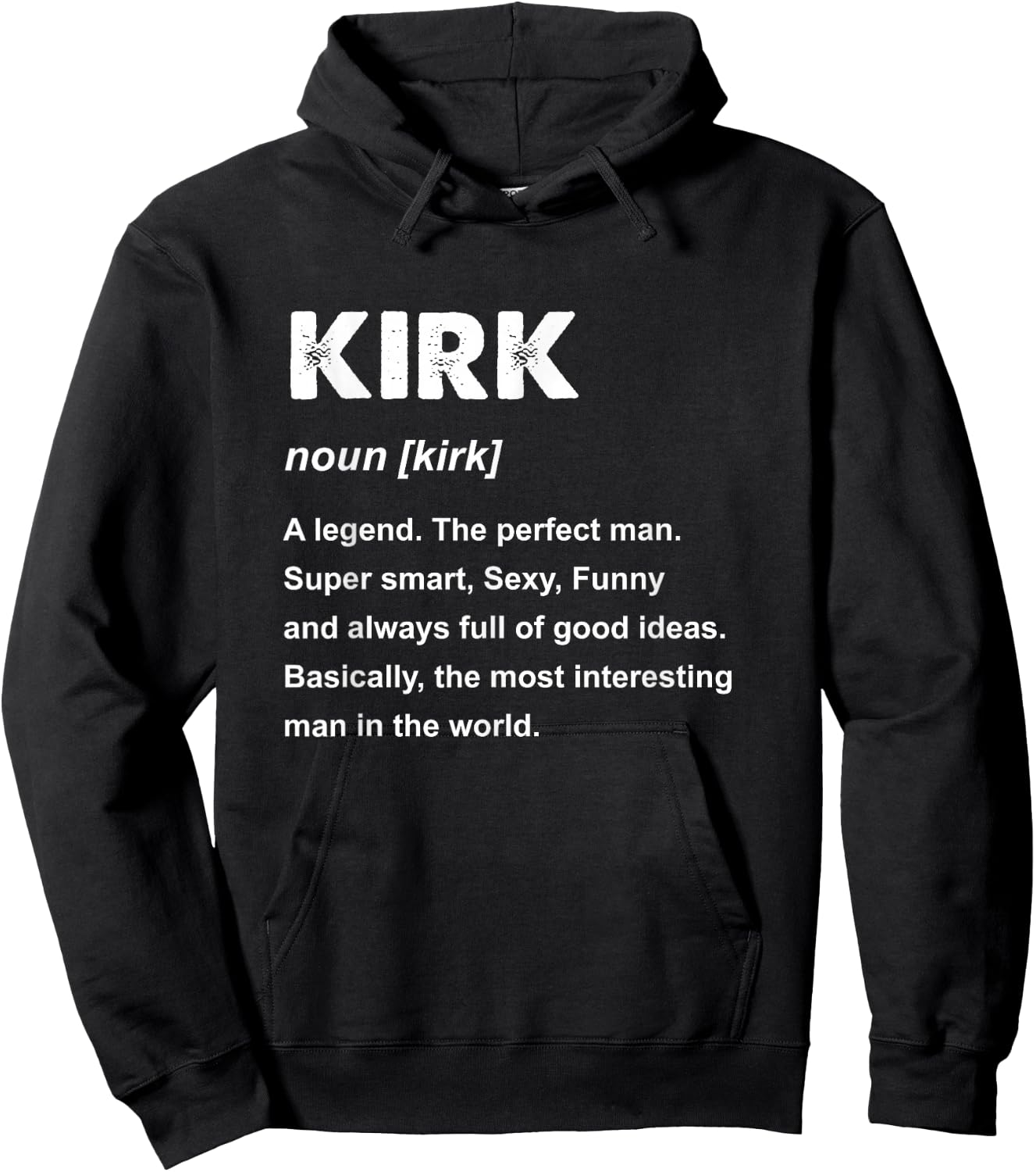 Kirk Name Hoodie - Hoodie | Black