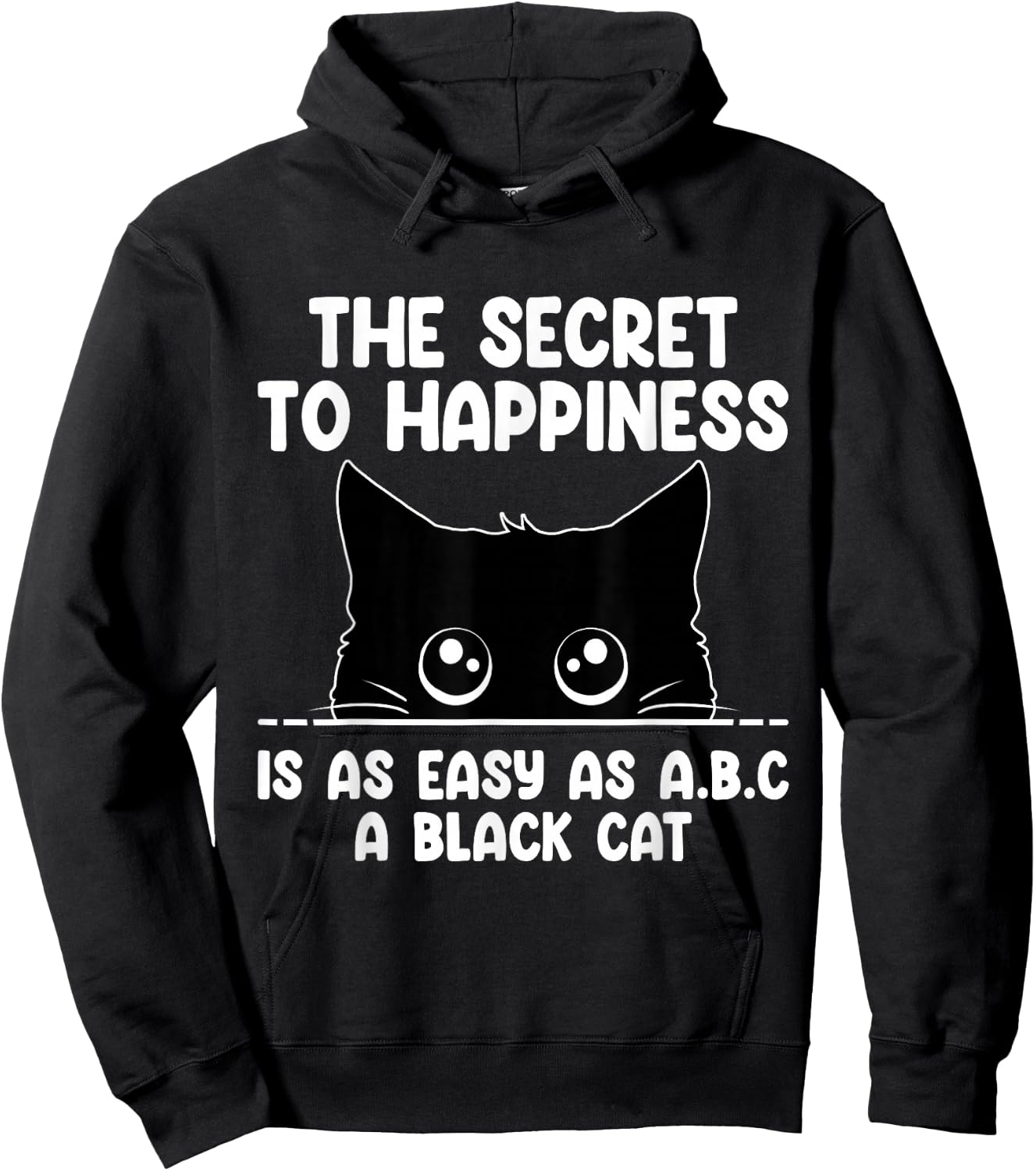 Black Cat Kitten Lover Funny Feline Pet Owner Women Girls Kids Hoodie - Hoodie | Black