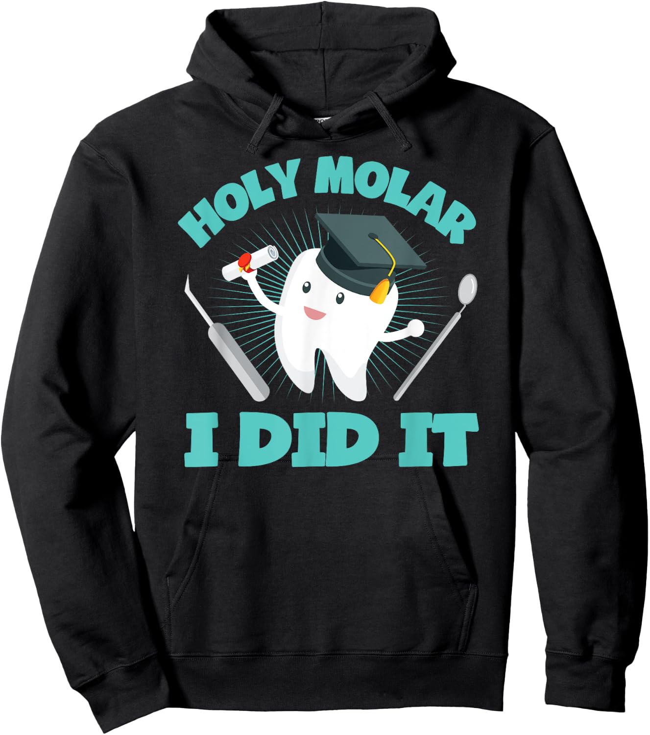 Cute Dental Hygienist Graduate Gift Dentist Graduation Hoodie - Hoodie | Black