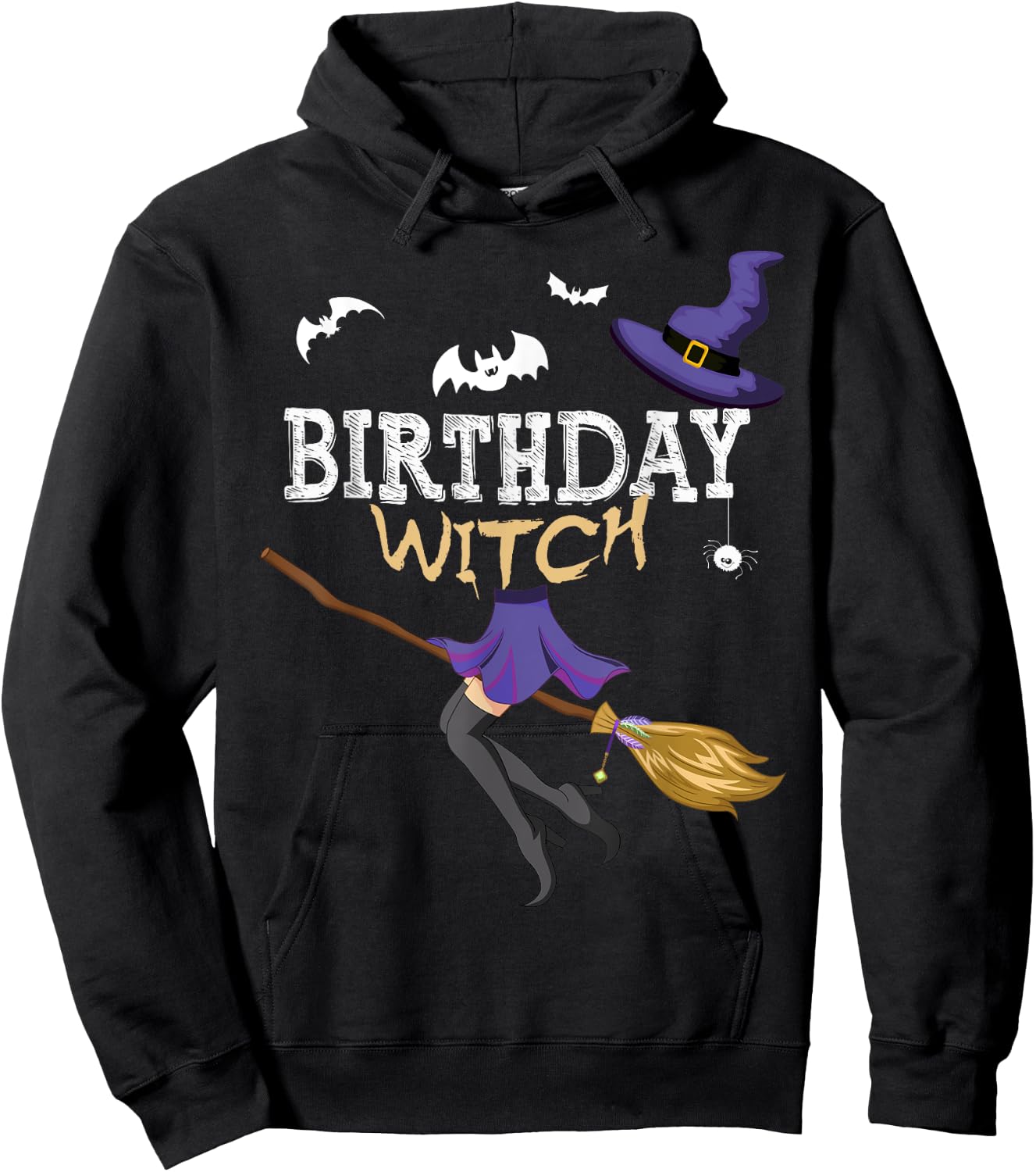 Funny Halloween I'm the Cool Birthday Witch Matching Group Hoodie - Hoodie | Black