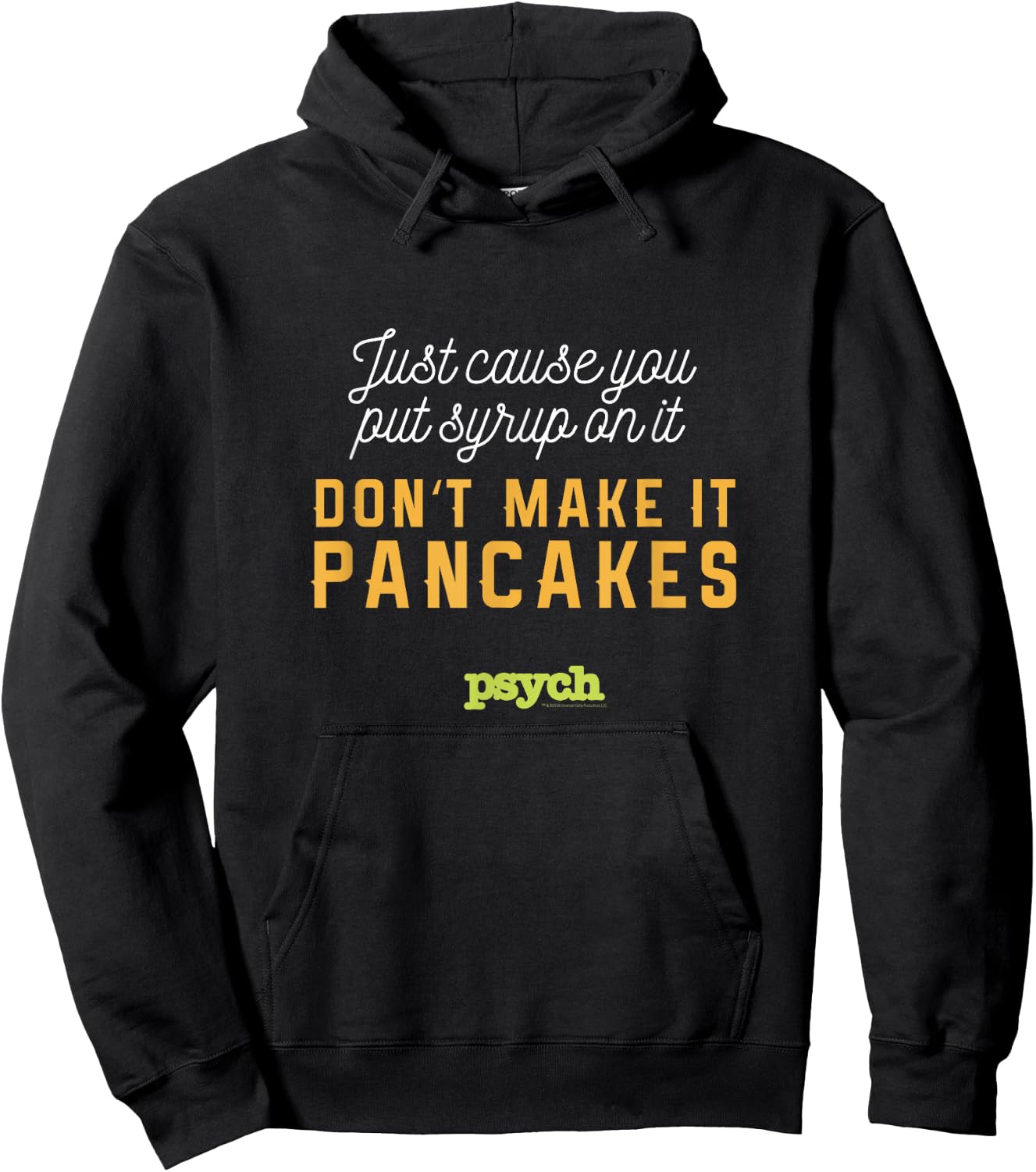 Psych Shawn Spencer Pancakes Standard Hoodie - Hoodie | Black