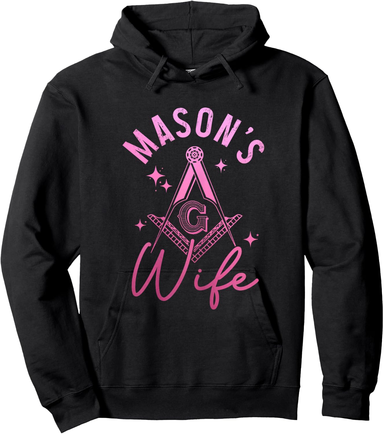 Mason Wife Freemason Masonic Symbol Shriner Hoodie - Hoodie | Black