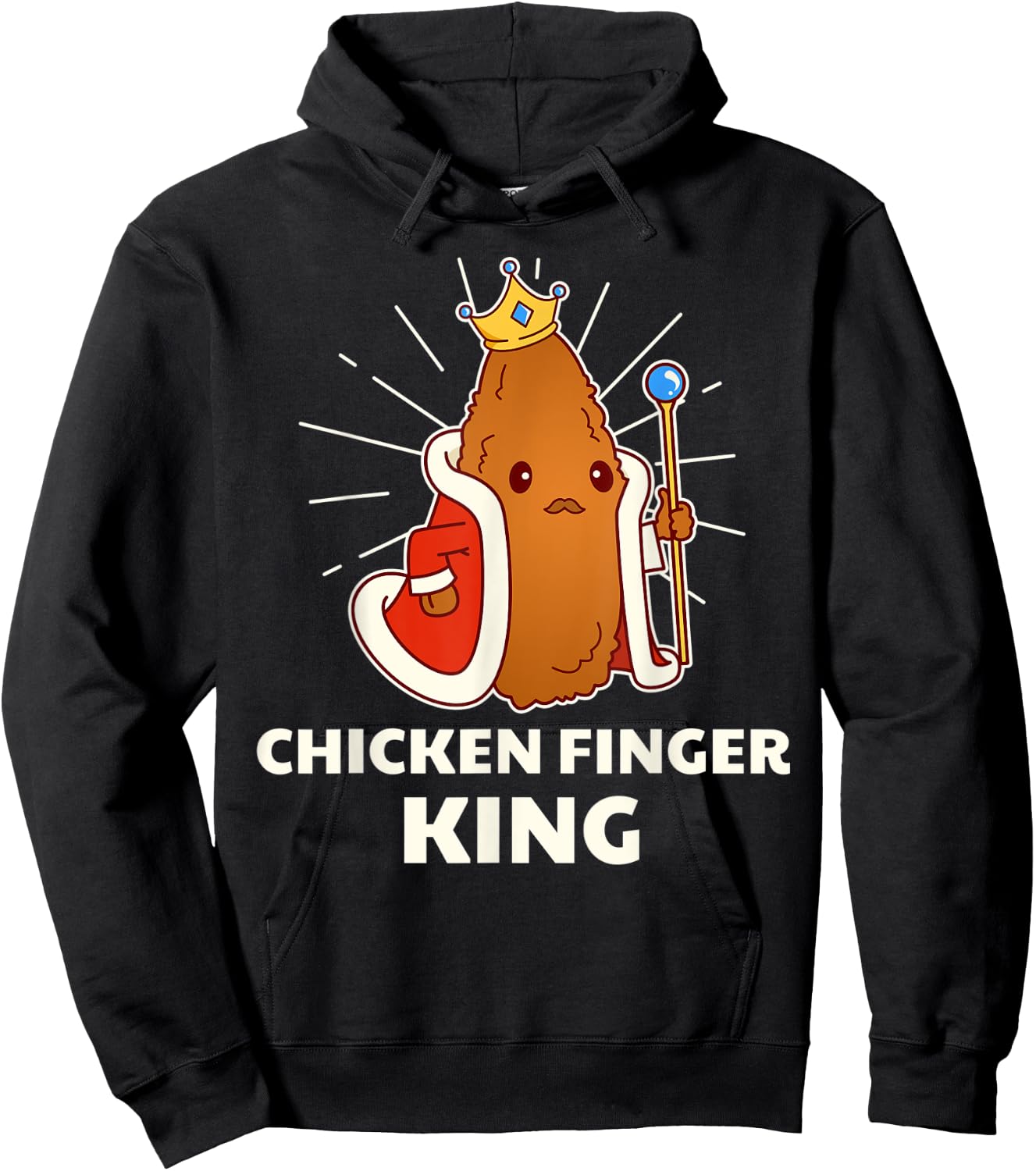 Chicken Finger King - Funny Fast Food Hoodie - Hoodie | Black