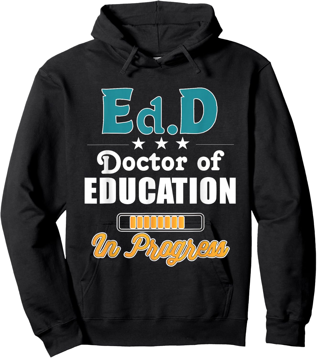 Edd In Progress Doctorate Degree Loading Png Hoodie - Hoodie | Black