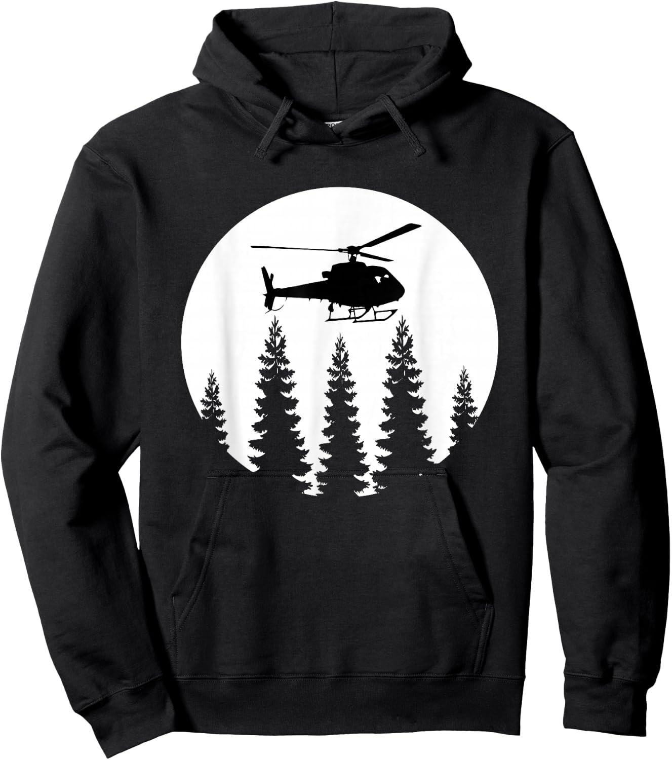 Great Helicopter Pilot Retro Gift Men Hoodie - Hoodie | Black