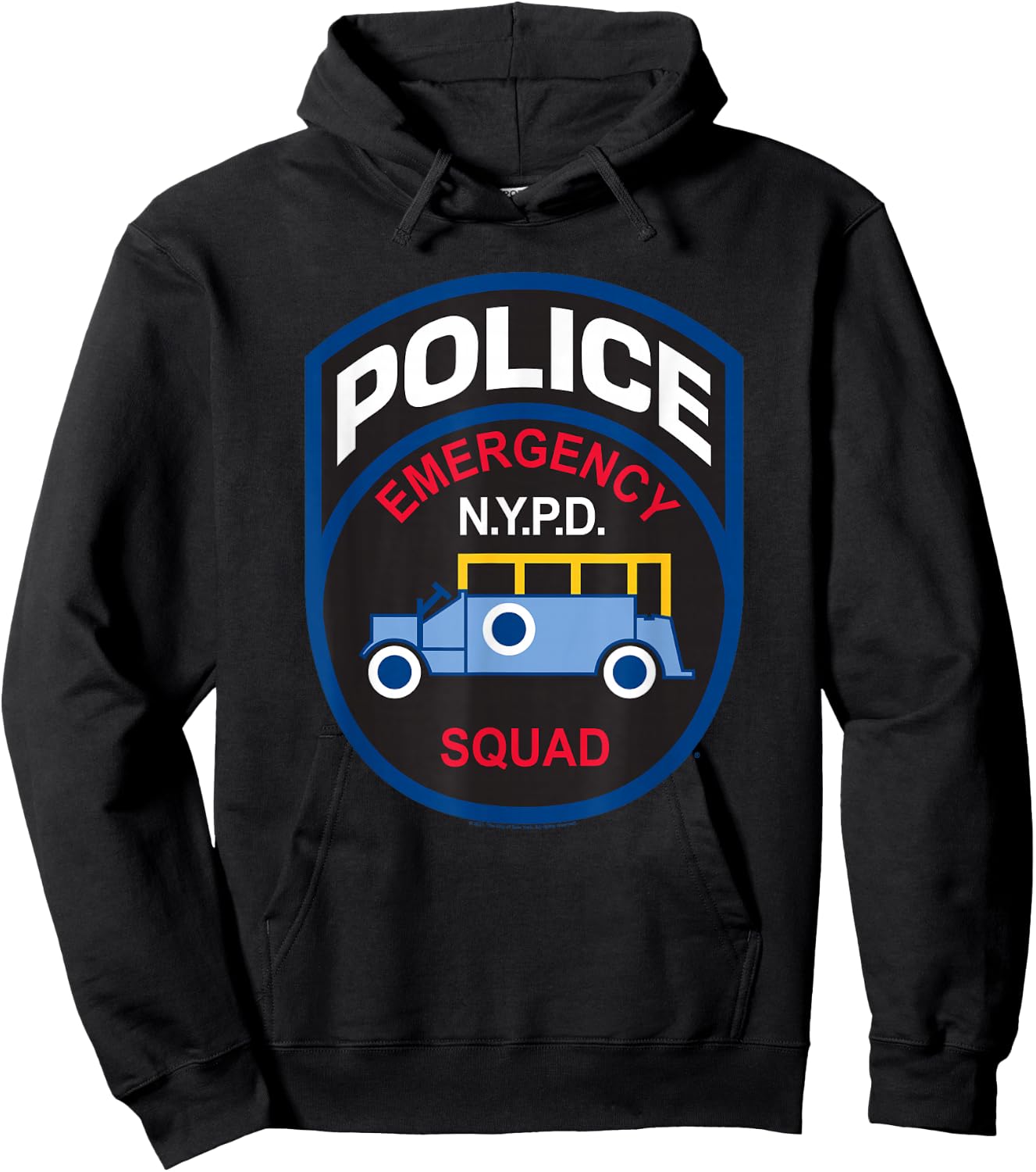 New York City NYPD Emergency Squad Hoodie - Hoodie | Black