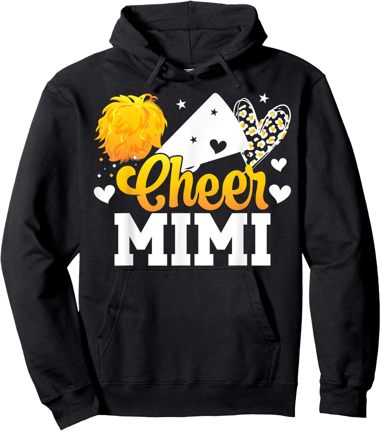 Cheer Mimi Of A Cheerleader Mimi Cheerleading Mimi Grandma Hoodie - Hoodie | Black