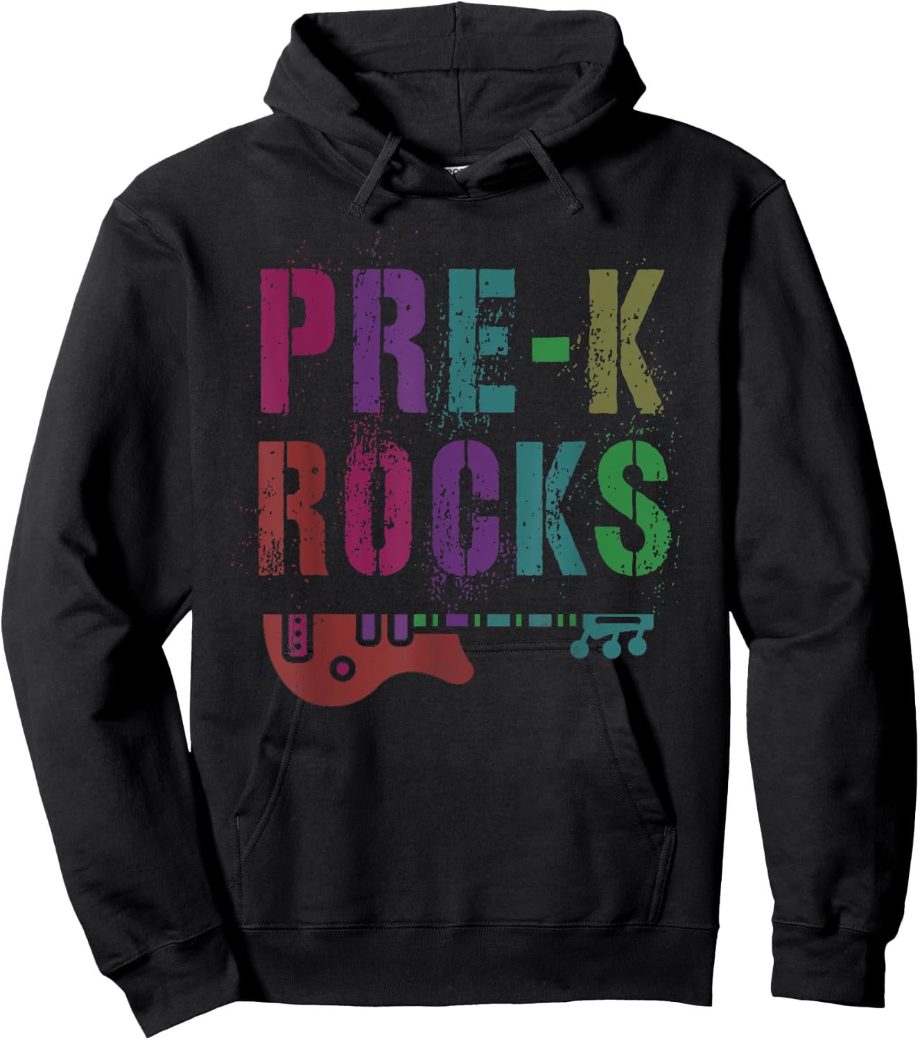 PRE-K ROCKS Teacher Rockstar Ready Crush PreK Bruh We Back Hoodie - Hoodie | Black