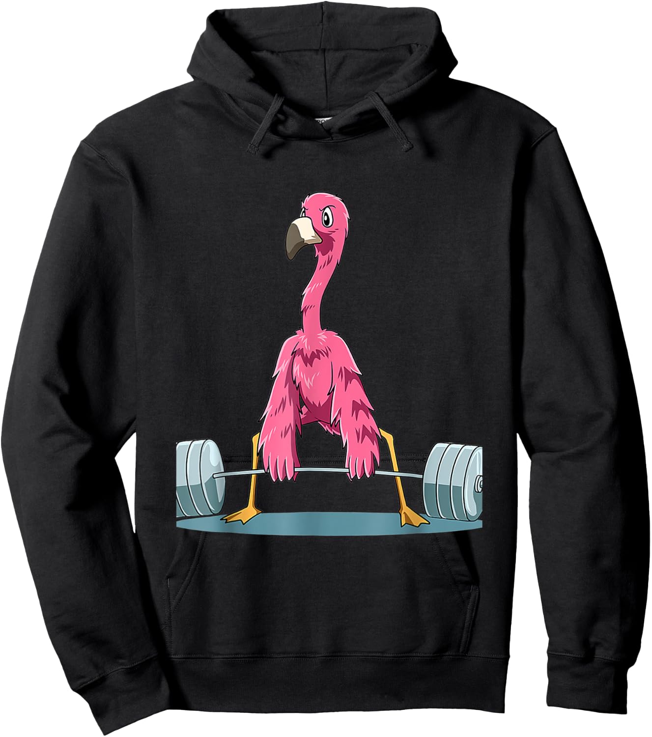 Weightlifting Flamingo Deadlifting Flamingo Powerl Hoodie - Hoodie | Black