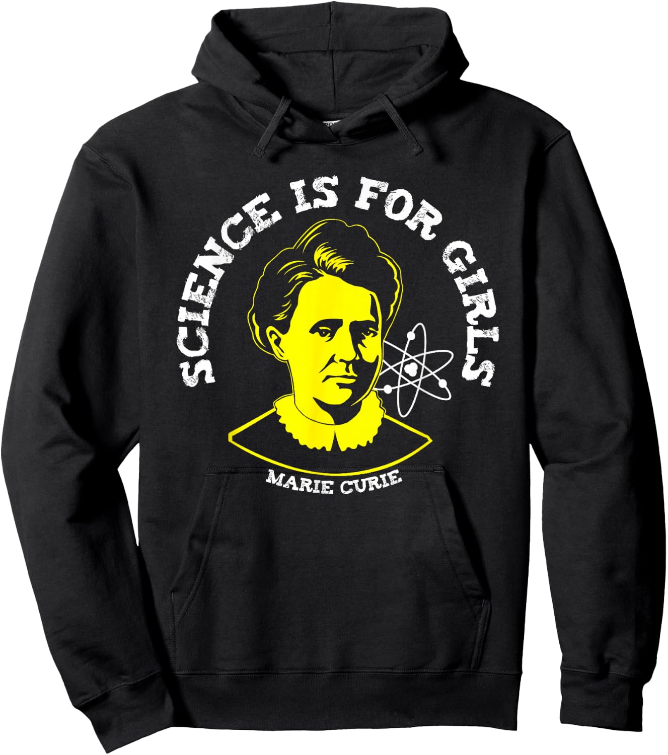 Marie Curie Science is for Girls Chemistry Geek Gift Hoodie - Hoodie | Black