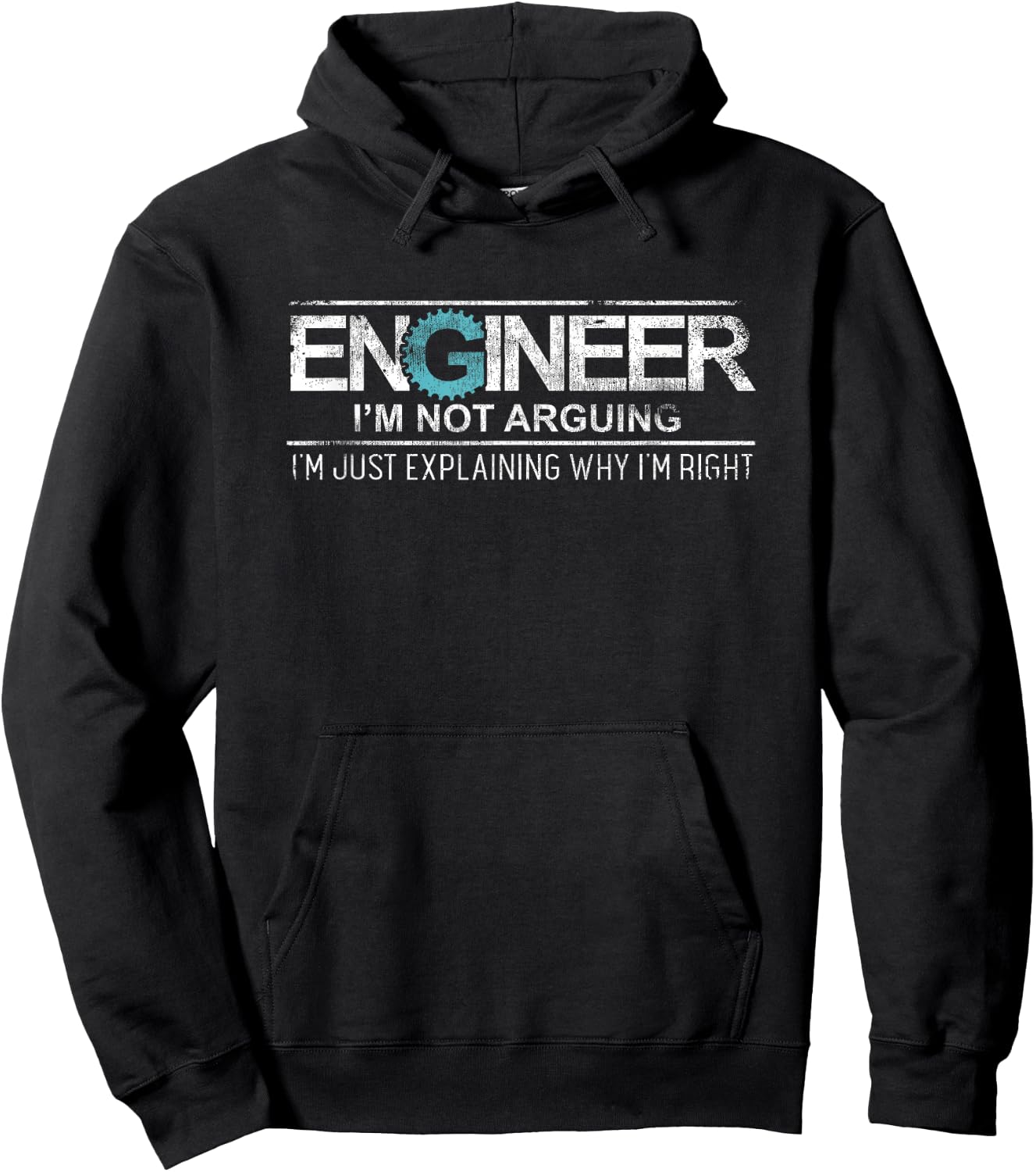 Engineer I'm Not Arguing Vintage Engineering Funny Engineer Hoodie - Hoodie | Black