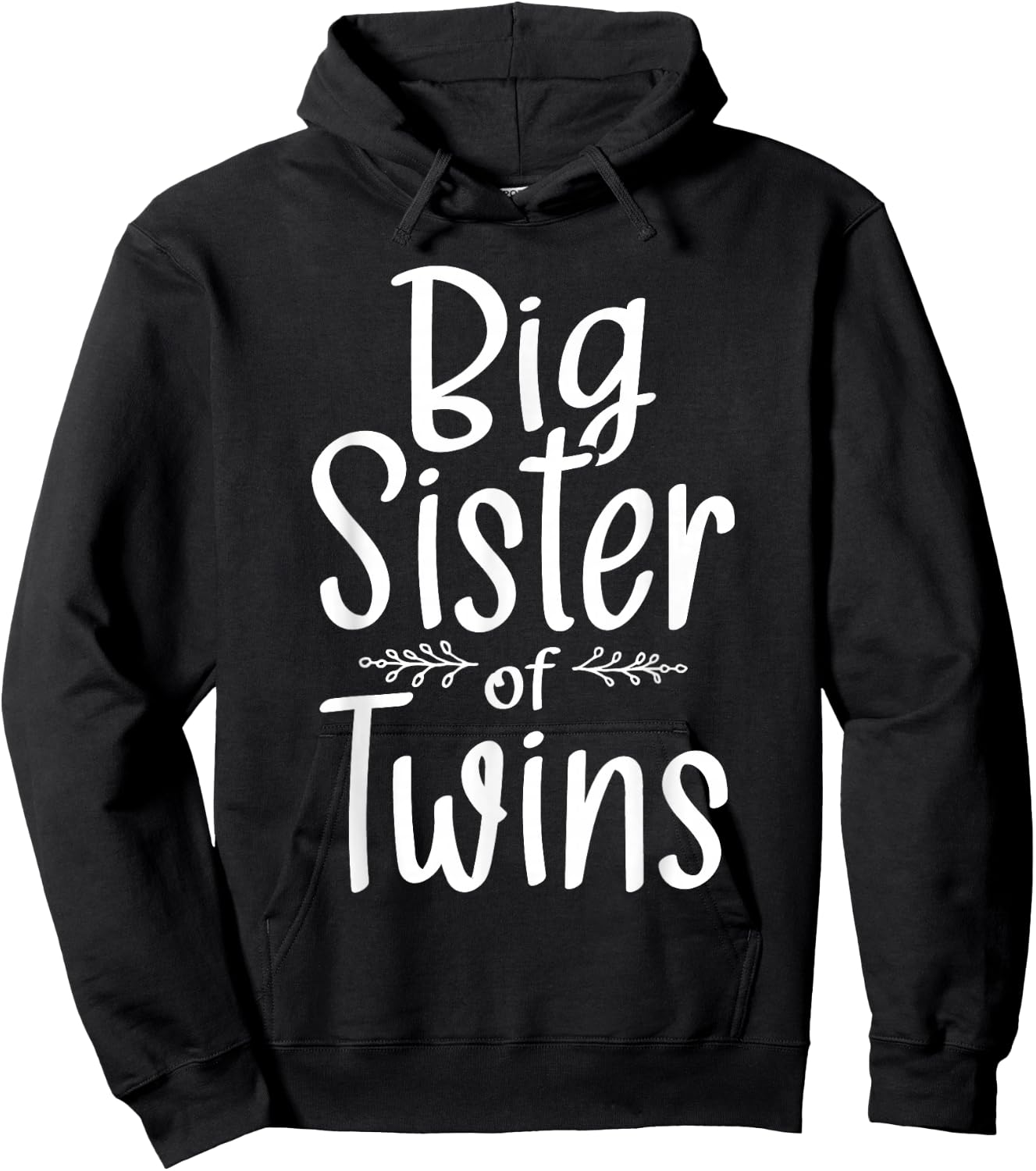 Big Sister of Twins - Twin Brother Boy Girl Sibling Hoodie - Hoodie | Black
