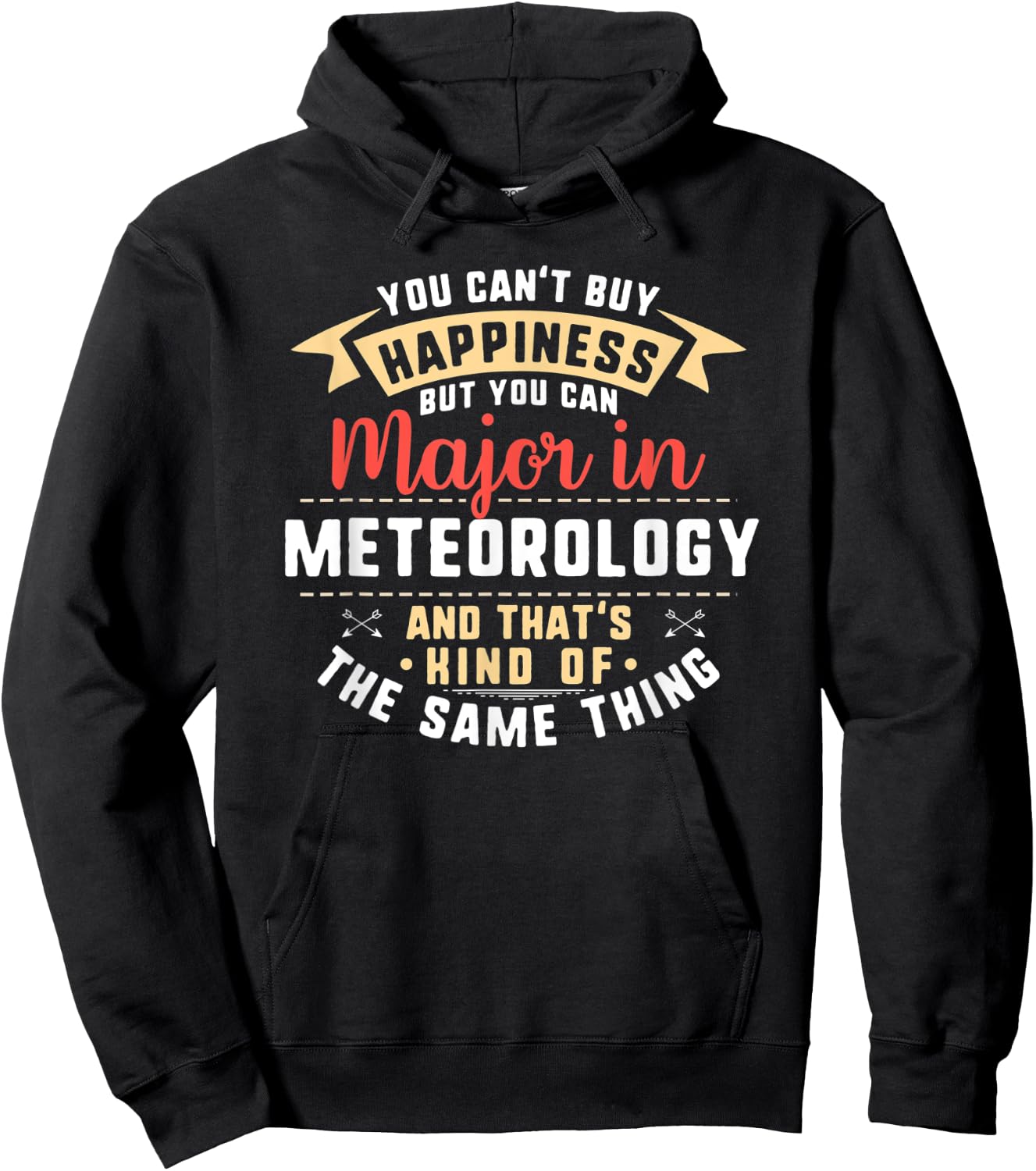 Funny Meteorology Major Student Shirt Graduation Gift Hoodie - Hoodie | Black