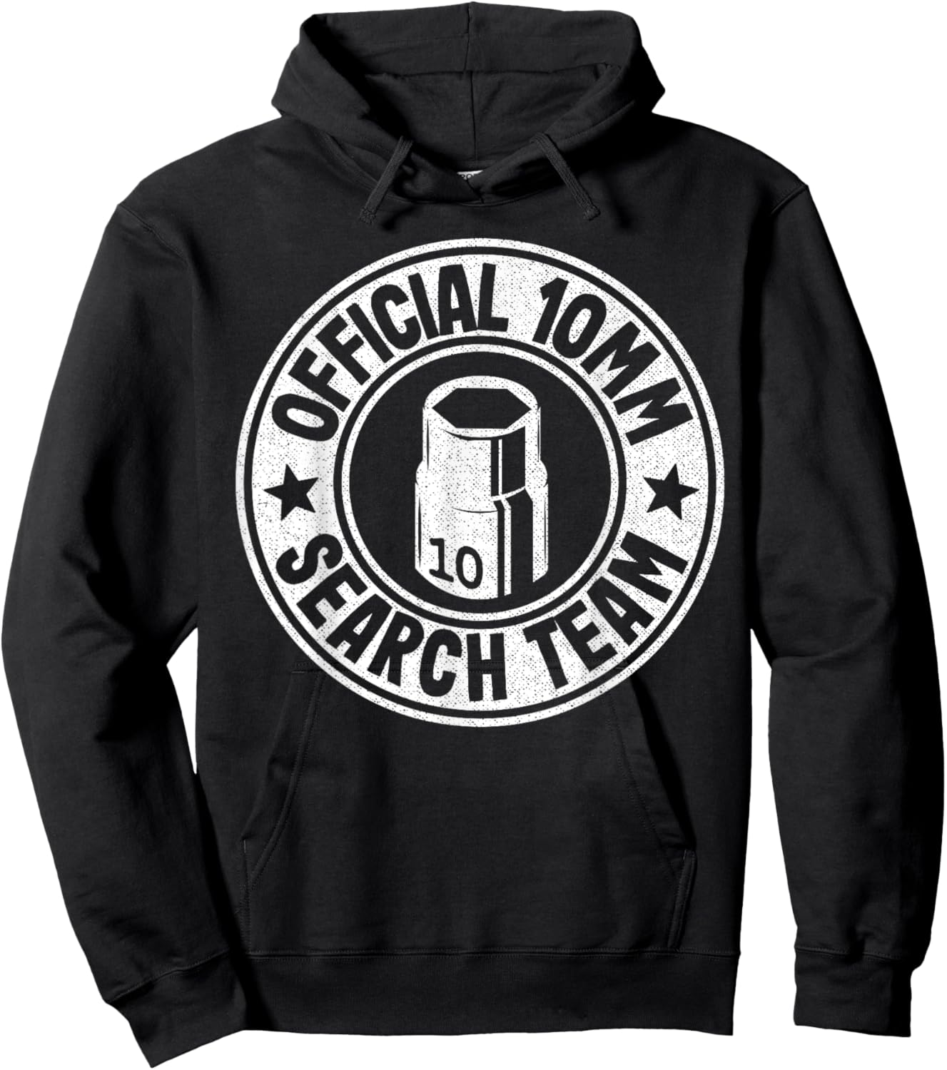Official 10mm Socket Search Team Repair Shop Funny Mechanic Hoodie - Hoodie | Black