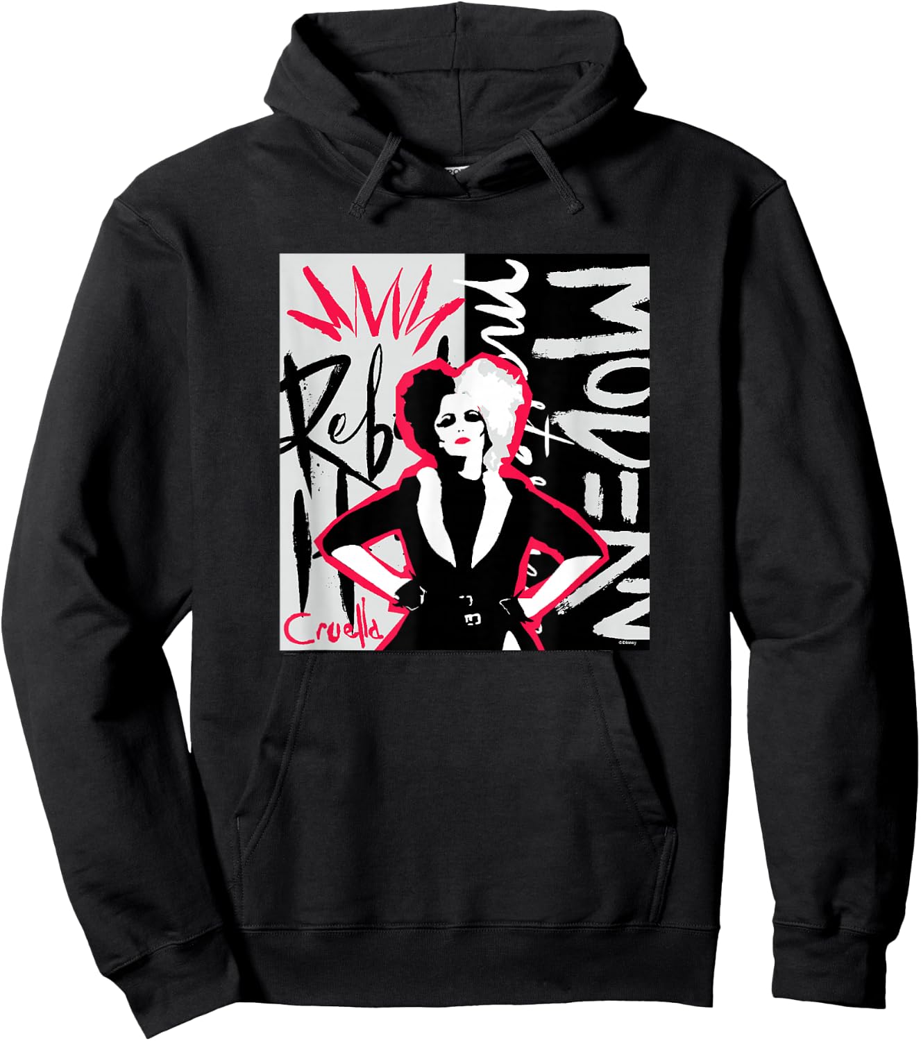 Cruella - Cruella Rebel Collage Hoodie - Hoodie | Black