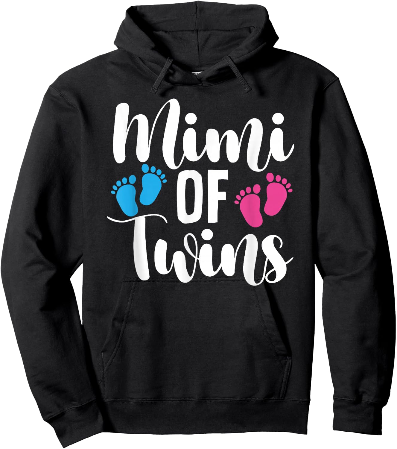 Mimi Of Twins Proud Twin Mimi Grandma Hoodie - Hoodie | Black