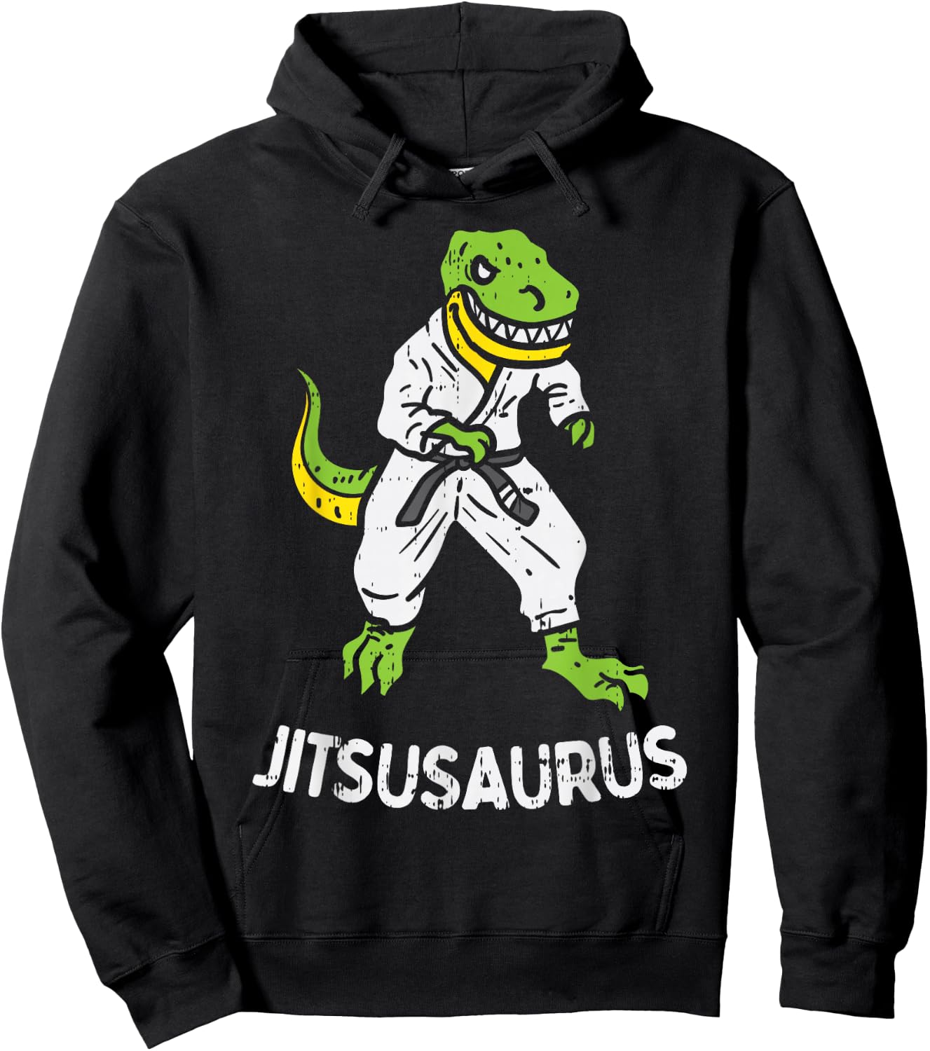 Jitsusaurus Funny Jiu Jitsu Trex Black Belt Martial Art Gift Small Hoodie - Hoodie | Black