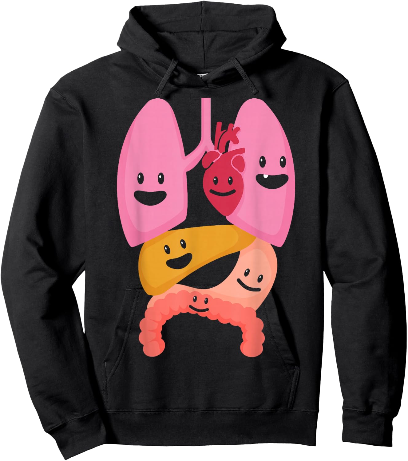 Human Anatomy Lung Human Organs Body Structures Doctor Nurse Hoodie - Hoodie | Black