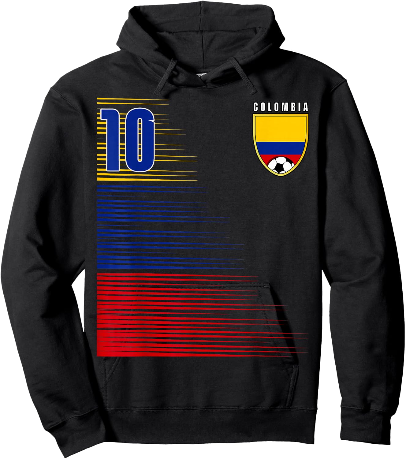 Colombia Flag Colombian Pride Lovers Retro Hoodie - Hoodie | Black