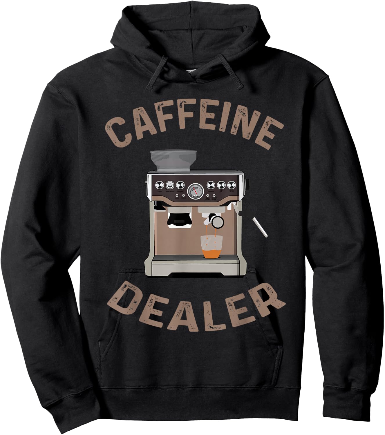 Coffeine Dealer for Coffee Lovers and Barista Hoodie - Hoodie | Black
