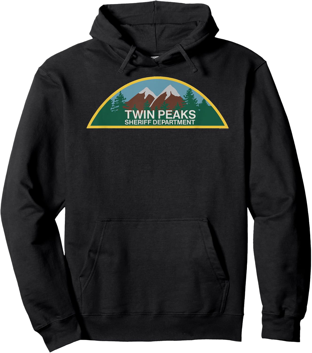 Twin Peaks - Sheriff Department Hoodie - Hoodie | Black