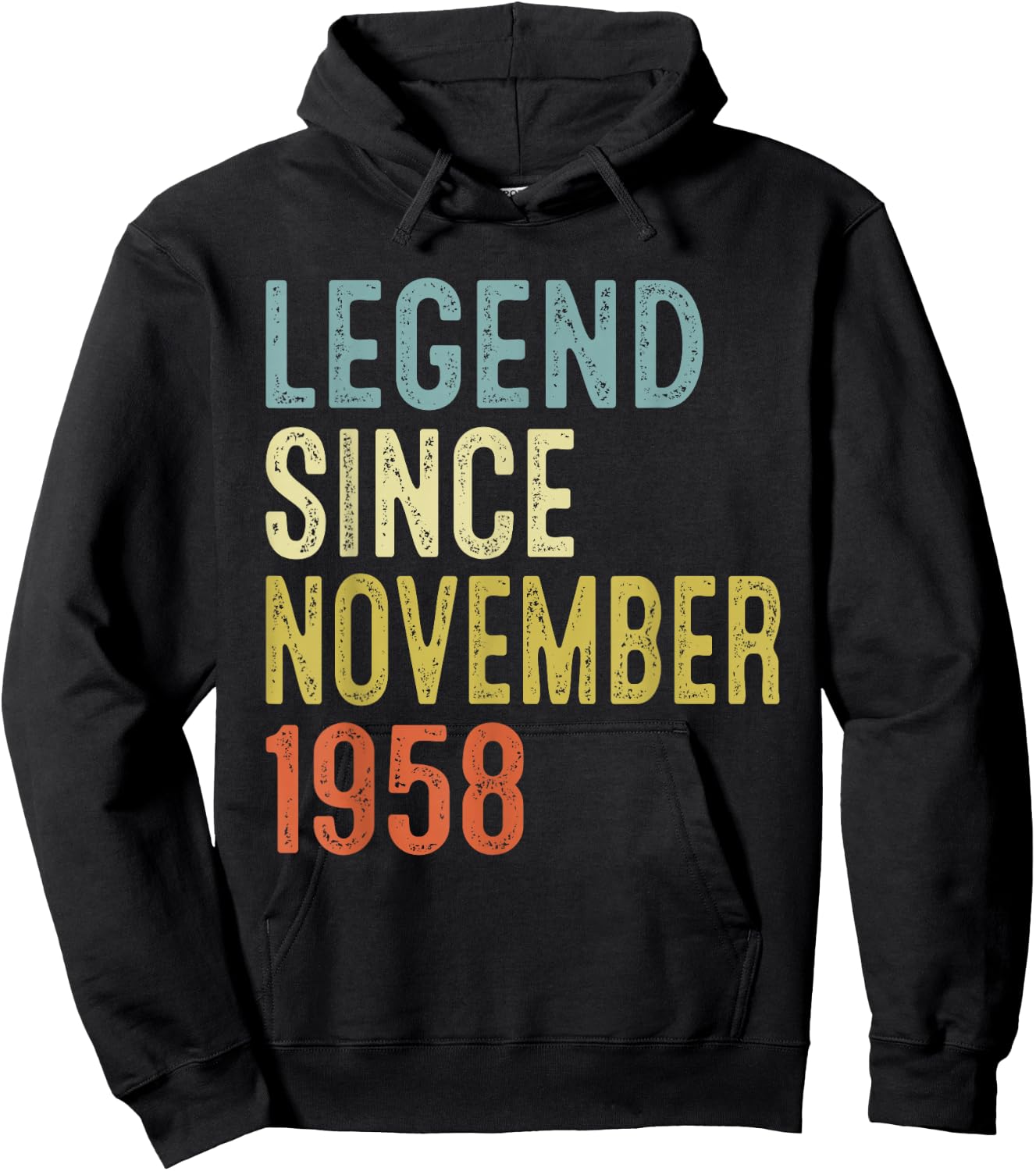 Legend Since November 1958 67th Birthday Gifts 67 Year Old Hoodie - Hoodie | Black