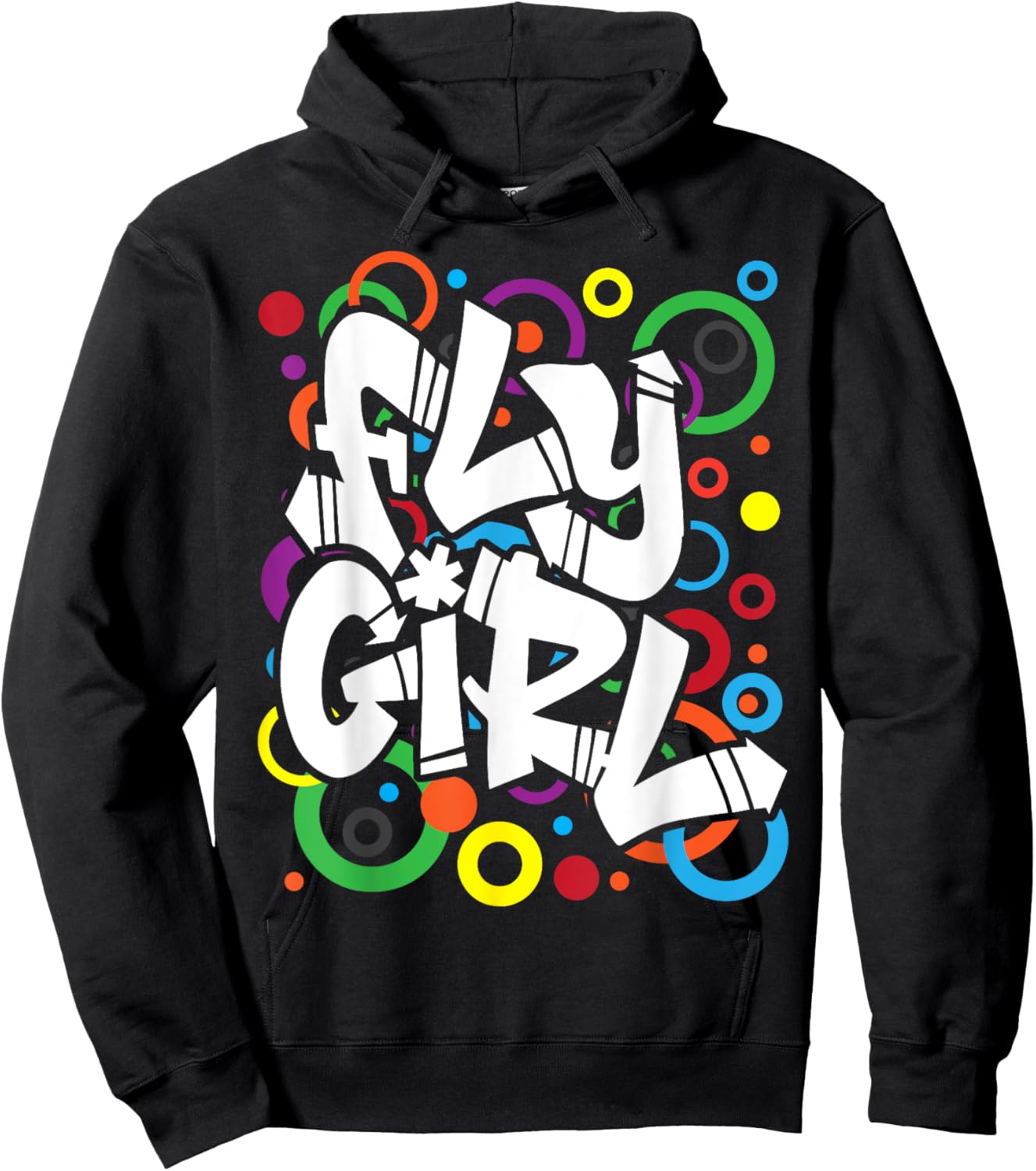 Fly Girl 80s 90s Old School B-Girl Hip Hop Hoodie - Hoodie | Black