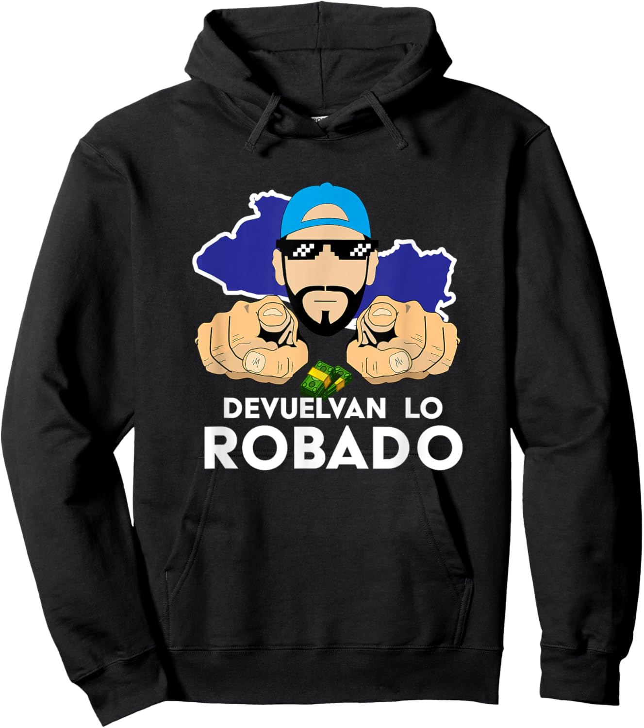 Devuelvan Lo Robado, Nayib Bukele, El Salvador Hoodie - Hoodie | Black