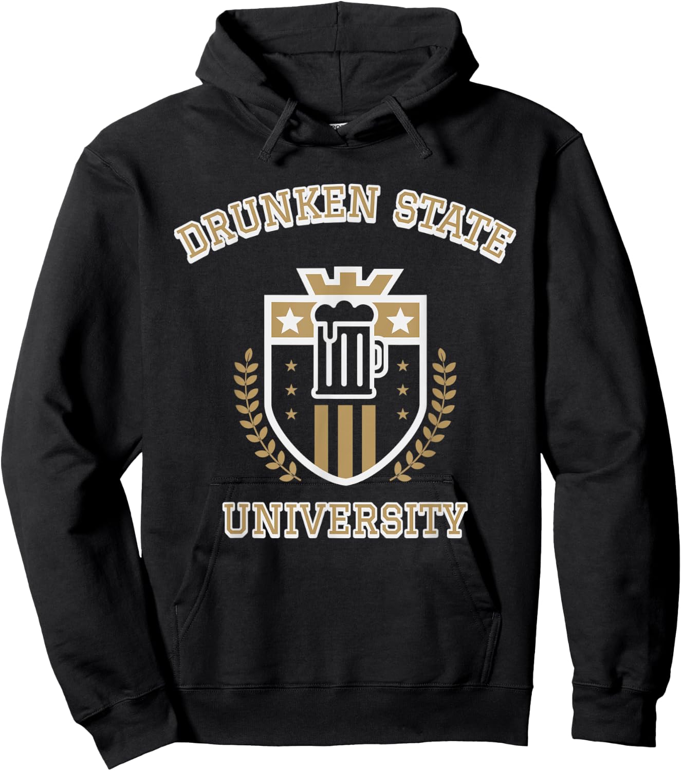 Funny College Parody, Drunken State University Hoodie - Hoodie | Black