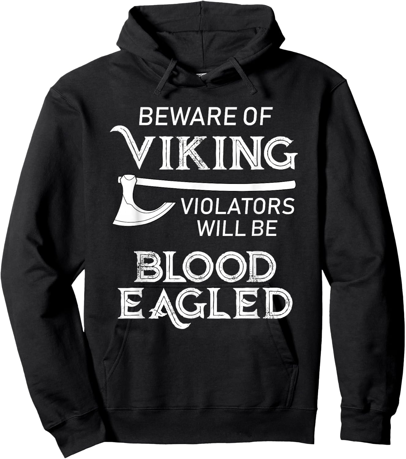 Viking Heritage Pride Blood Eagle Hoodie - Hoodie | Black