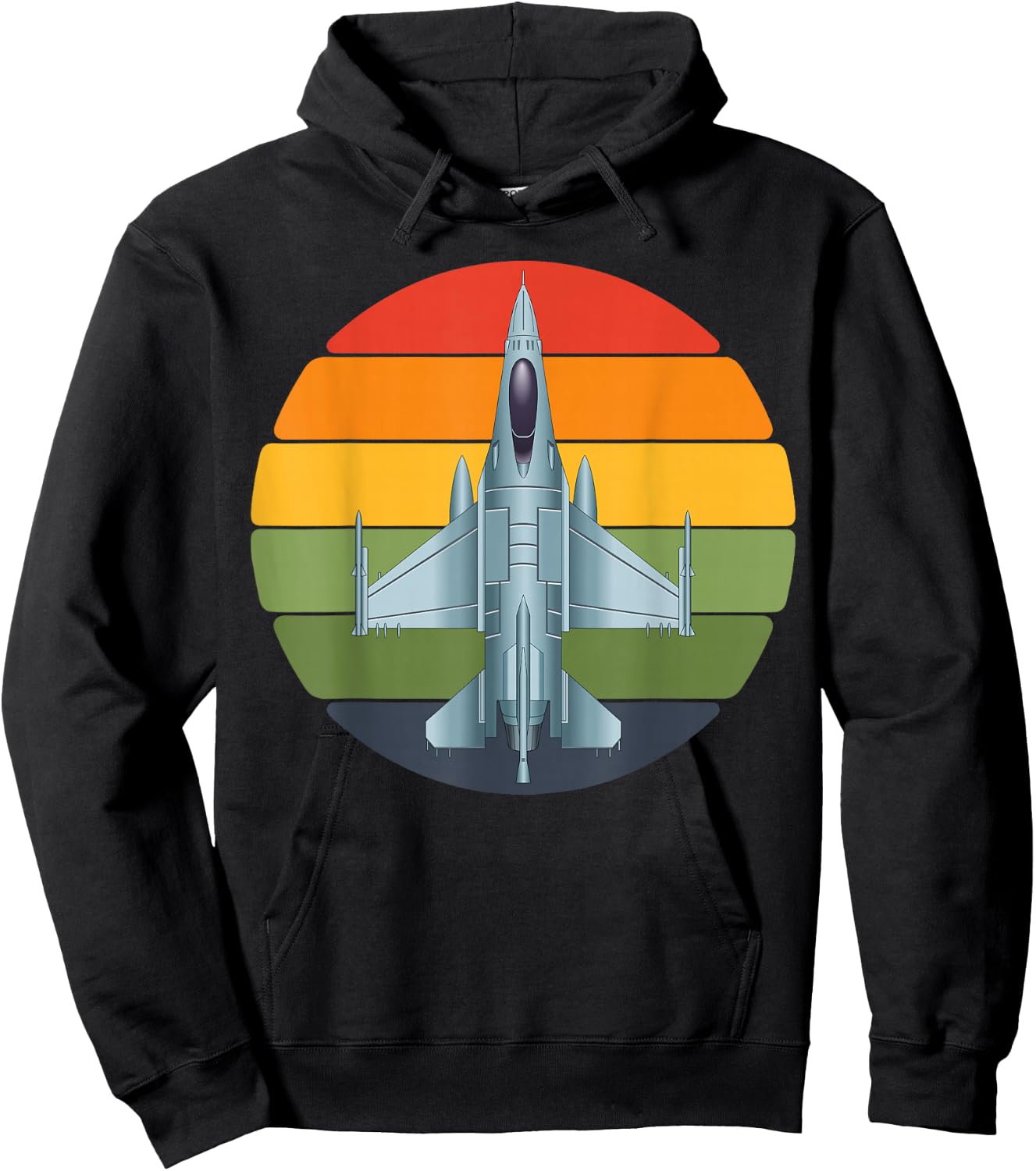 Jet Fighter Retro Jet Aeroplane Pilot Gifts Children Hoodie - Hoodie | Black