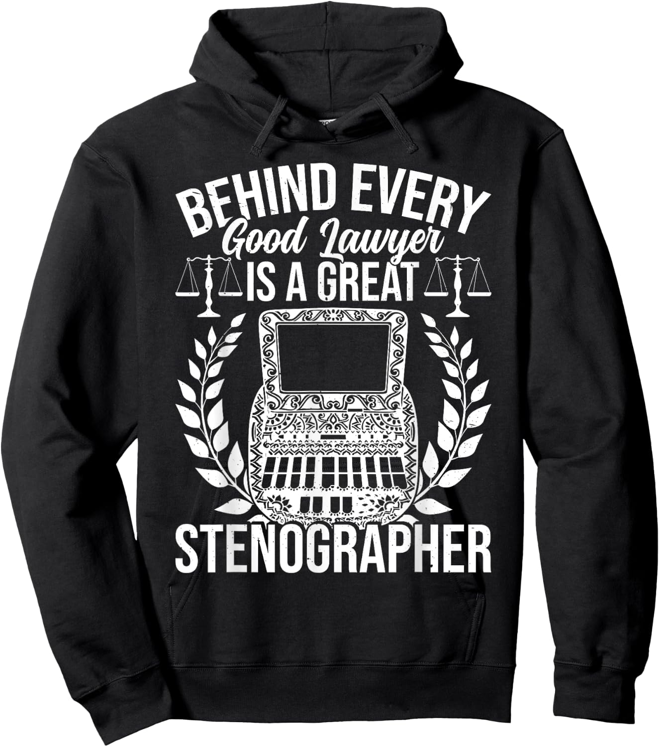 Court Reporter Hoodie - Hoodie | Black