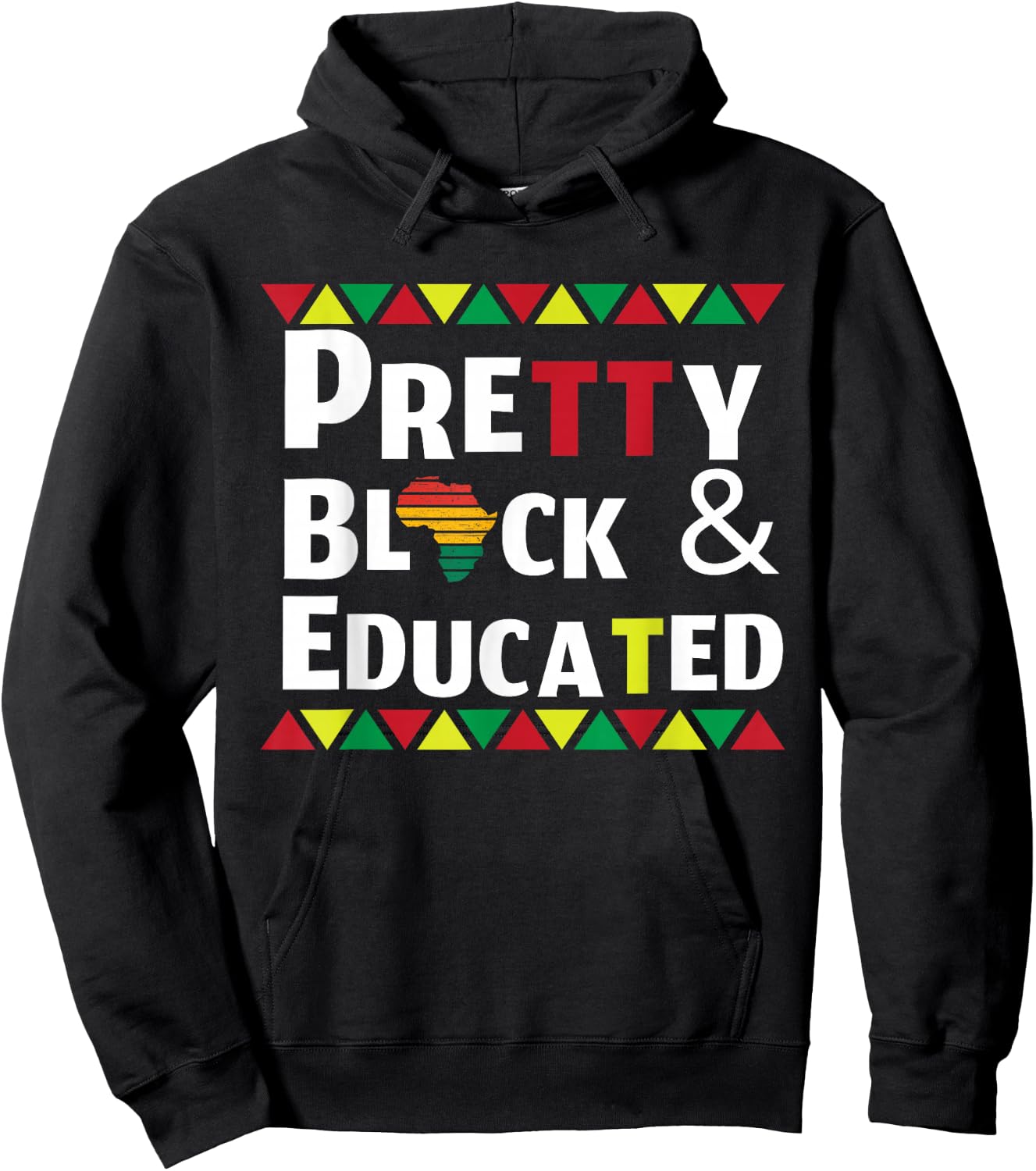 Black History Month Pretty Black African Woman Afro Hoodie - Hoodie | Black