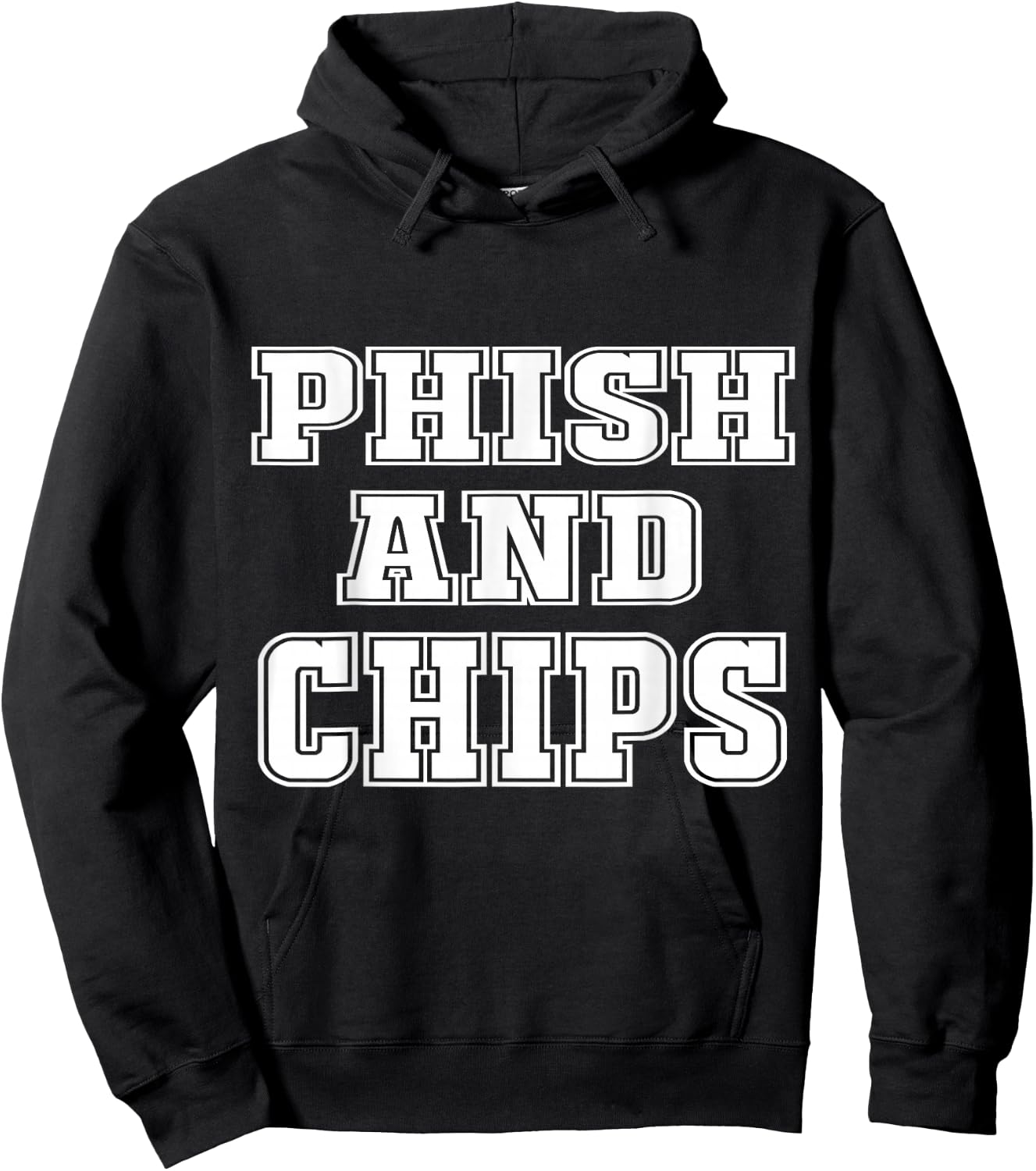 Phish and Chips Funny Hacker Hoodie - Hoodie | Black