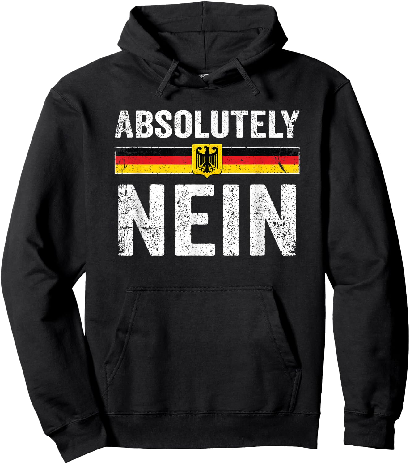 Absolutely Nein Shirt Men Women Oktoberfest German Flag Hoodie - Hoodie | Black