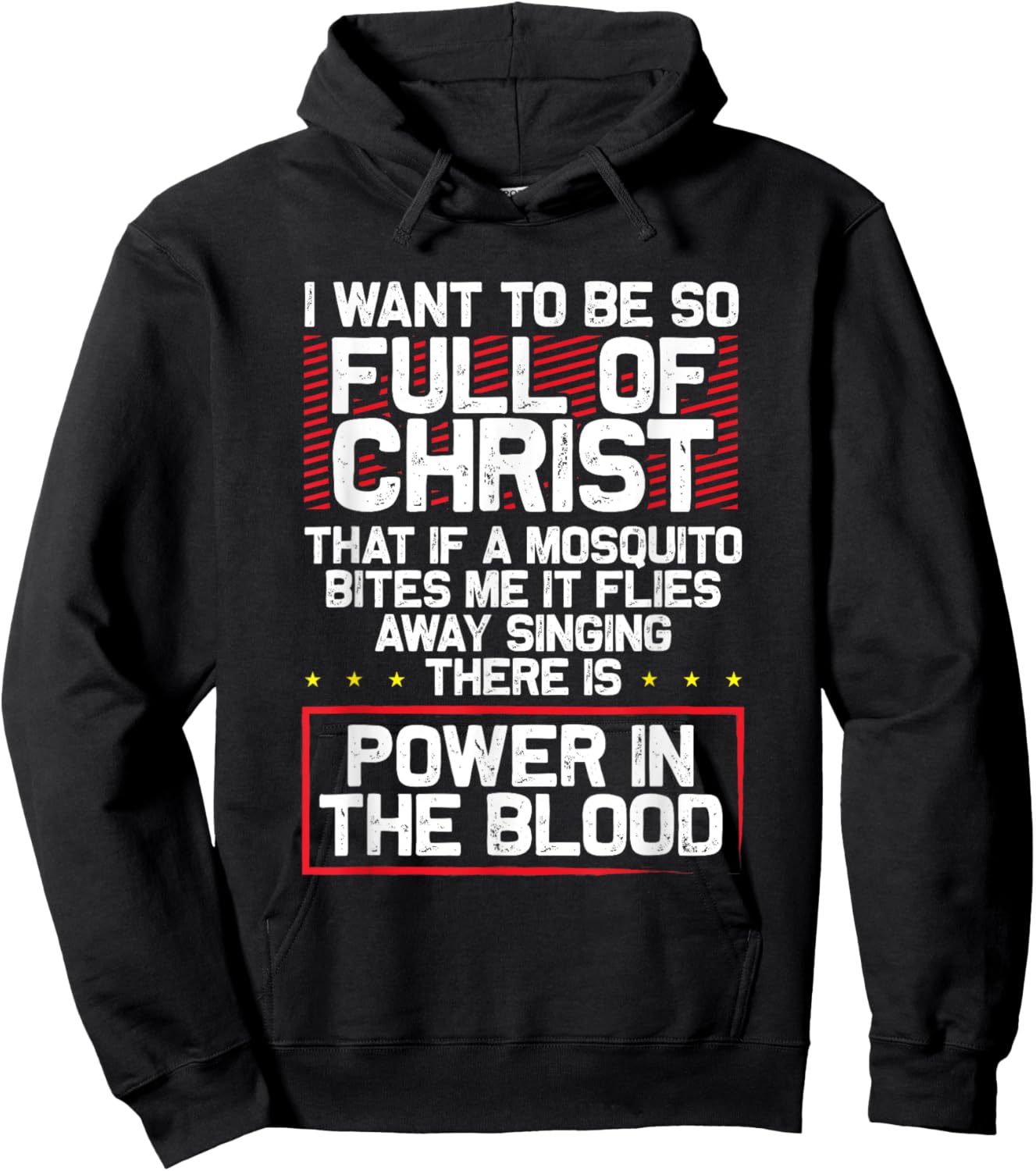 There's Power in Blood - Funny Religious Christian Hoodie - Hoodie | Black