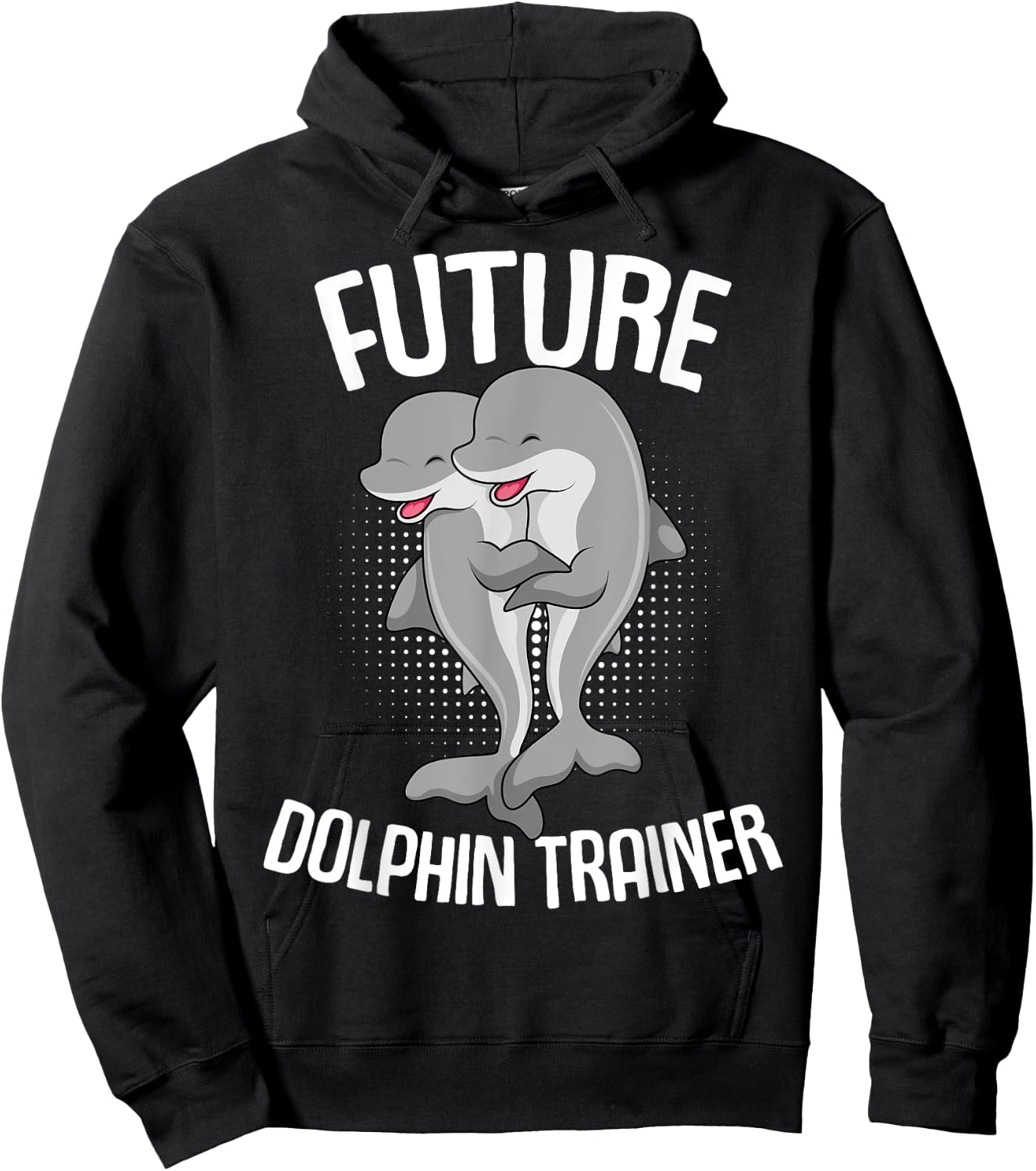 Future Dolphin Trainer Kids Girls Dolphins Hoodie - Hoodie | Black