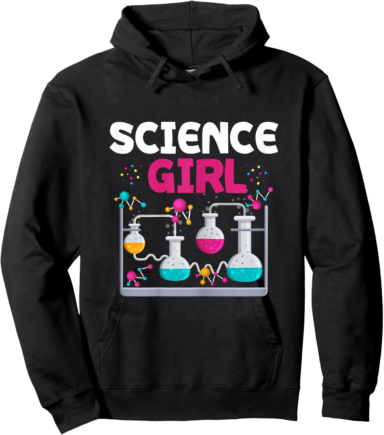 Science Girl Chemistry Student Women Stem Fields Hoodie - Hoodie | Black