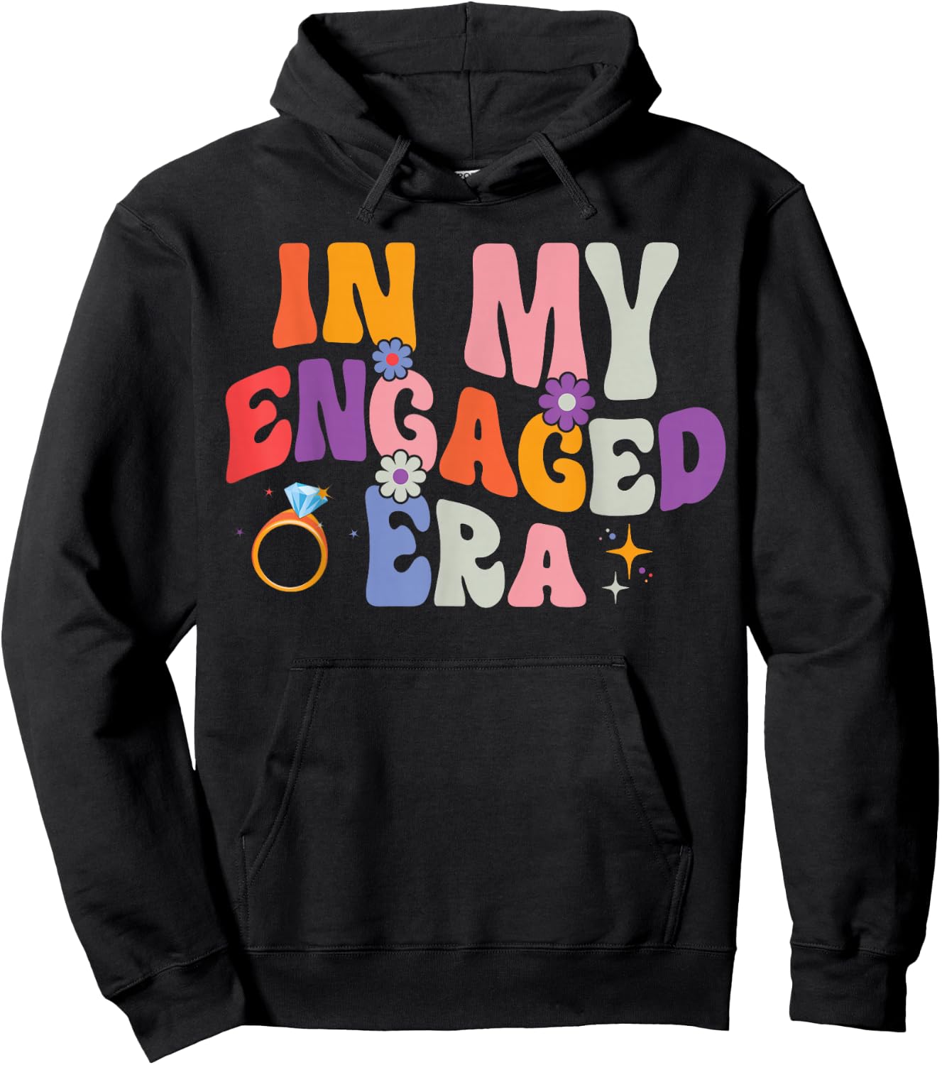 Couples Engagement Announcement Party In My Engage Era Hoodie - Hoodie | Black