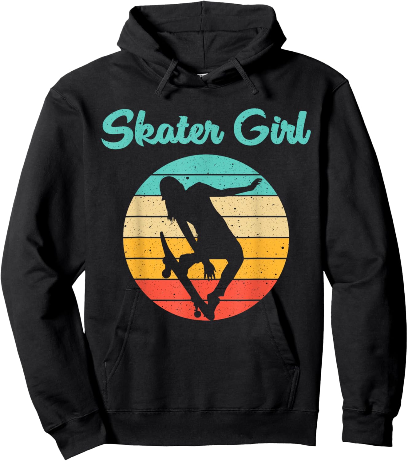 Funny Skater Gift Girls Women Skateboard Skateboarding Hoodie - Hoodie | Black